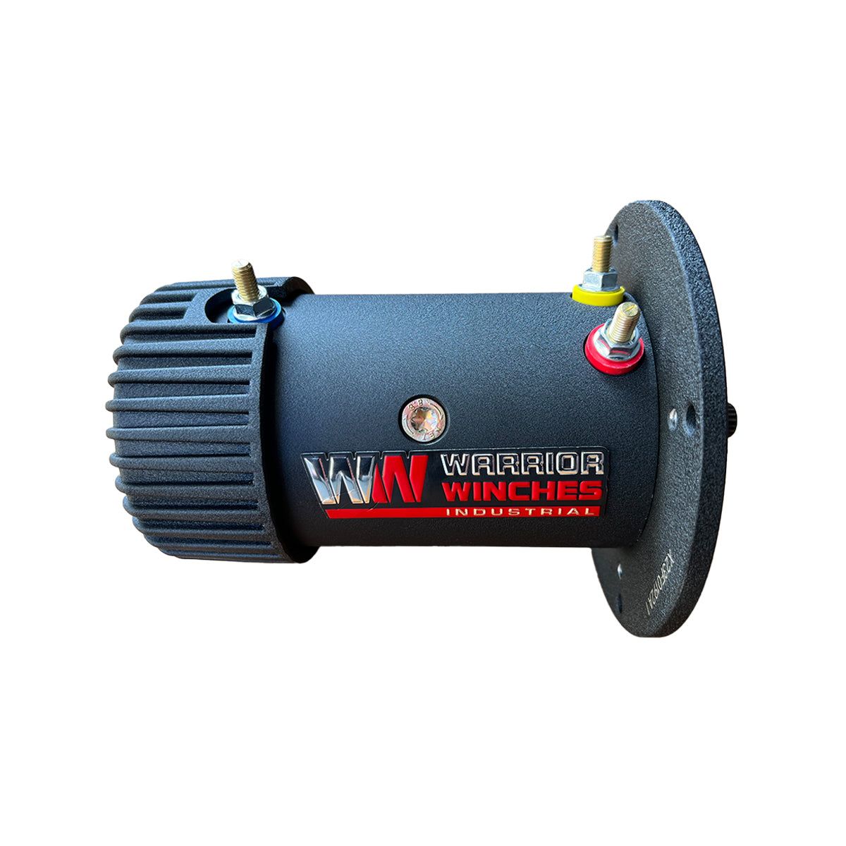 Motor B2500100 industrial winch motor with mounting flange and electrical terminals