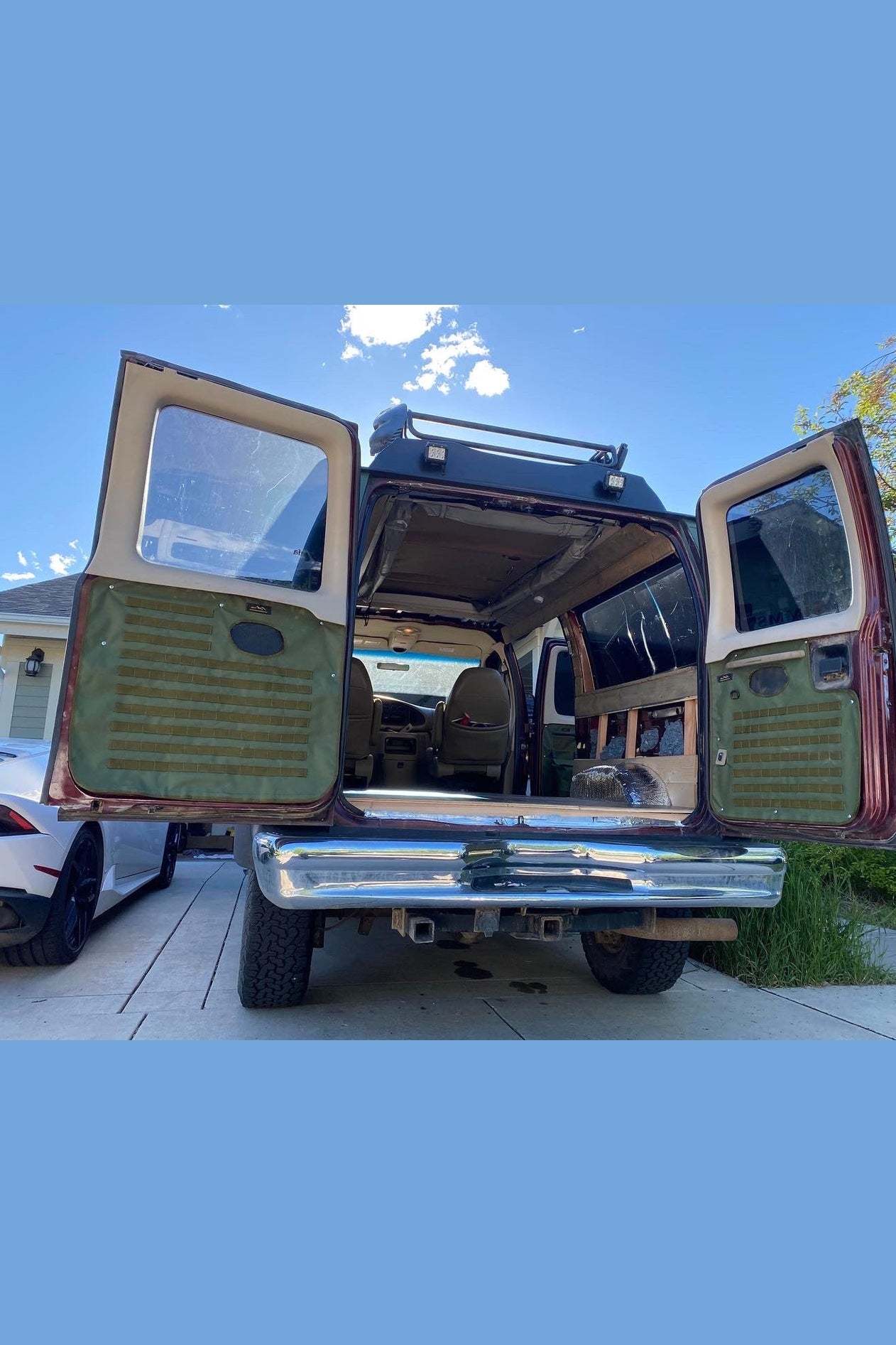 Ford Econoline Back Door Panel Organizer