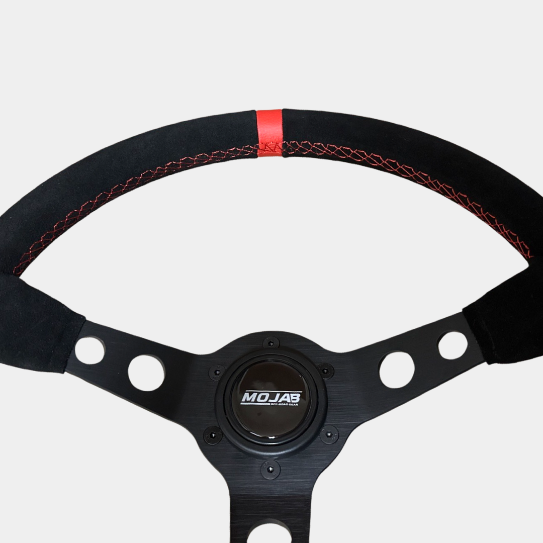 MOJAB 13.5'' Deep Dish Steering Wheel - Leather or Suede Finish