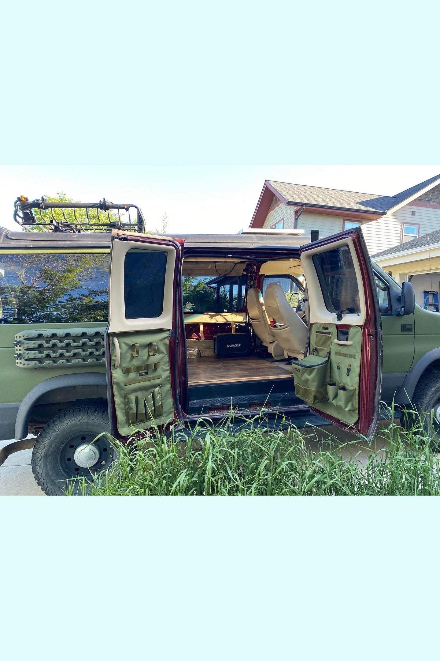 Ford Econoline Barn Door Panel Organizer