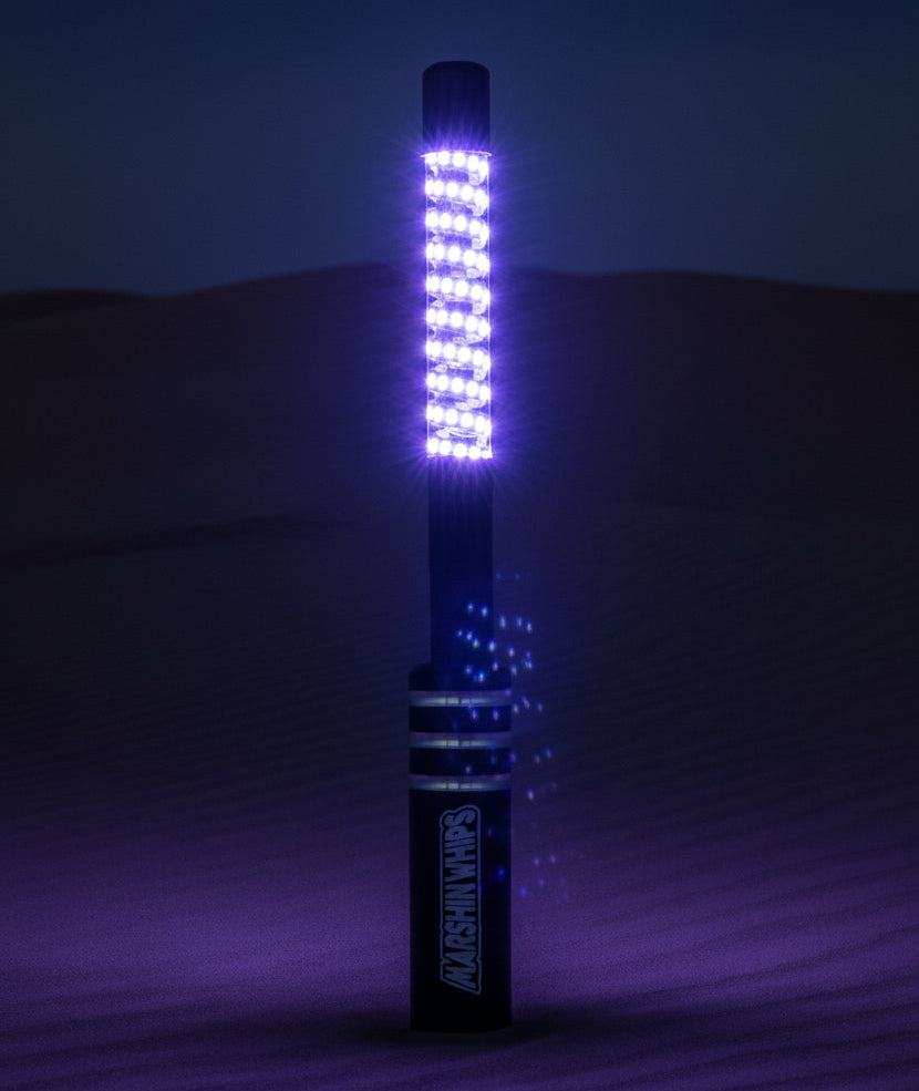 Marshin V3 Chrome Black Set - Durable & Stylish LED Whips