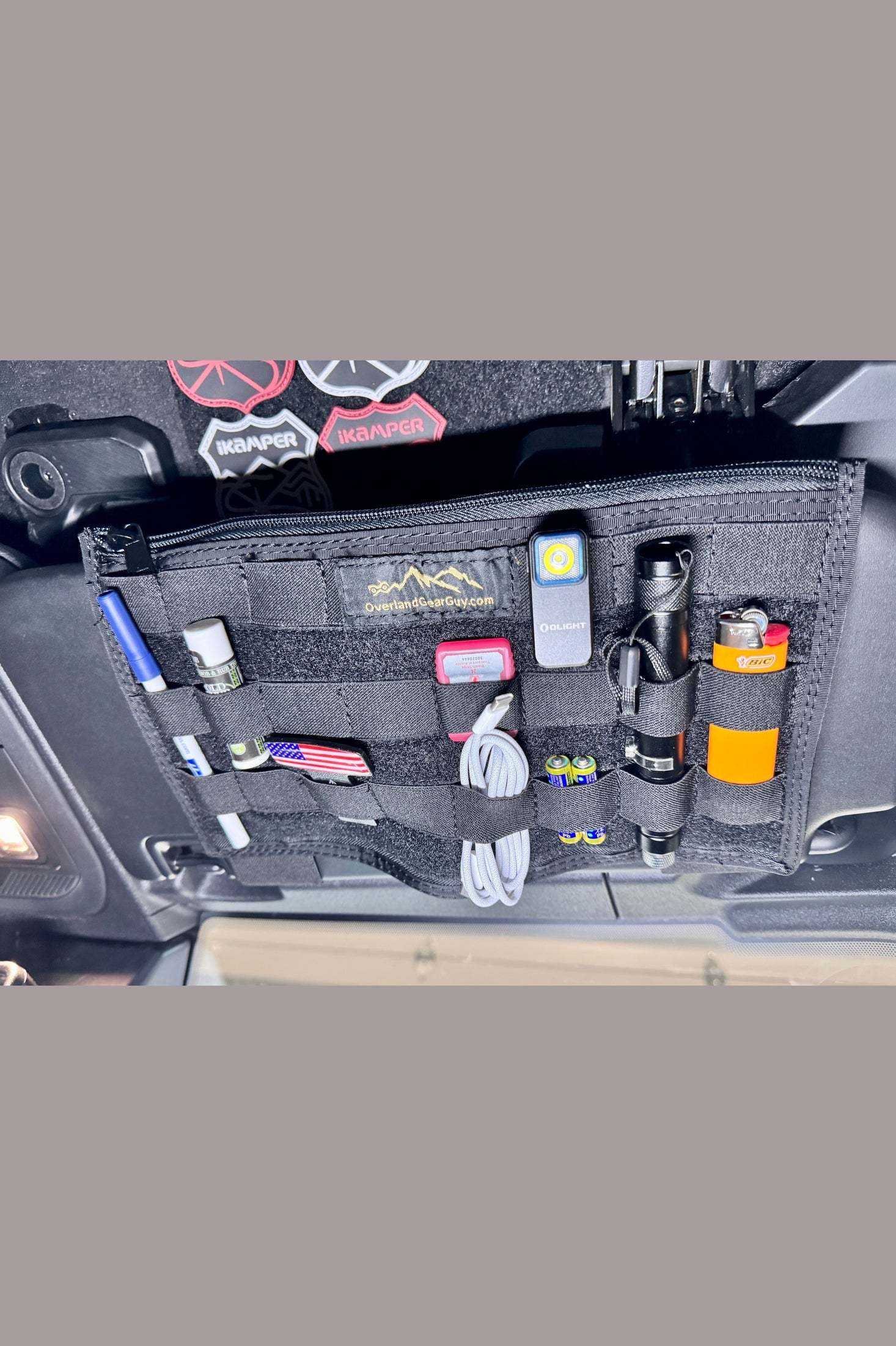 Bronco MOLLE Visor Organizer - Ford Bronco Visor