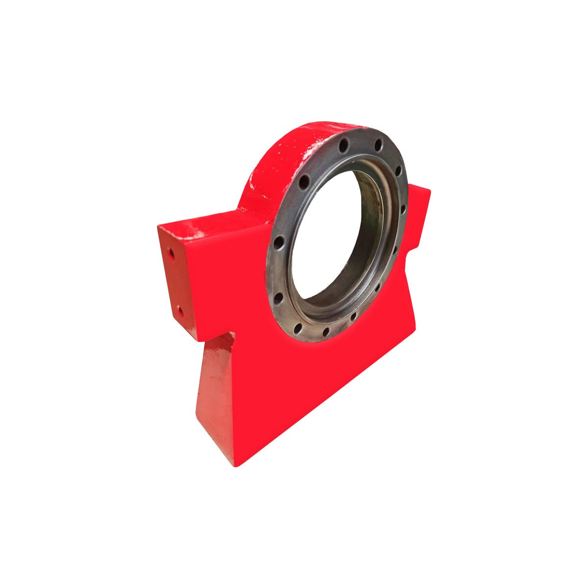 Red casting plate motor bearing CPM20JP with circular mounting holes