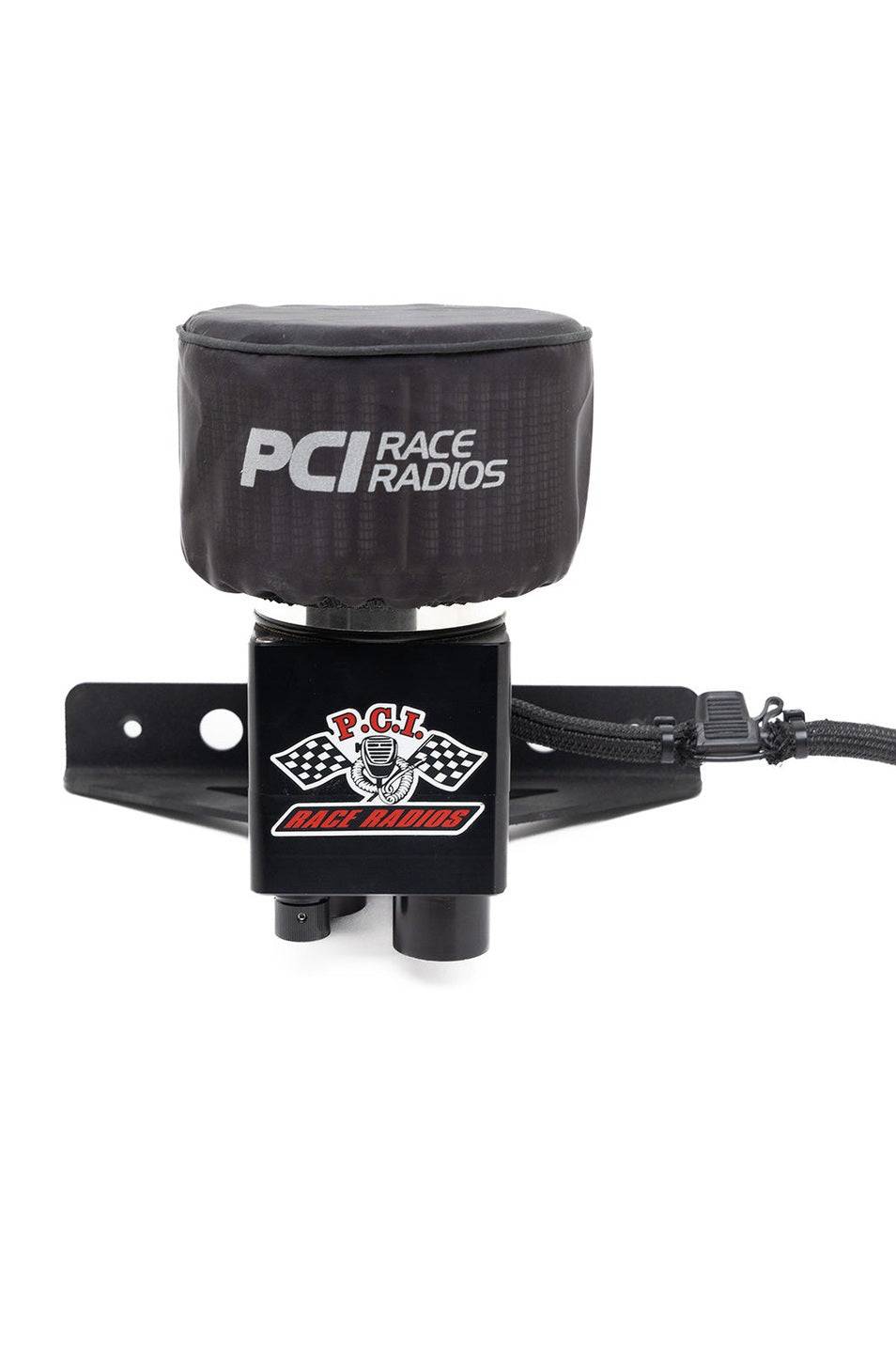Maverick R RaceAir Boost Bracket for Can-Am with PCI logo and mounting hardware.