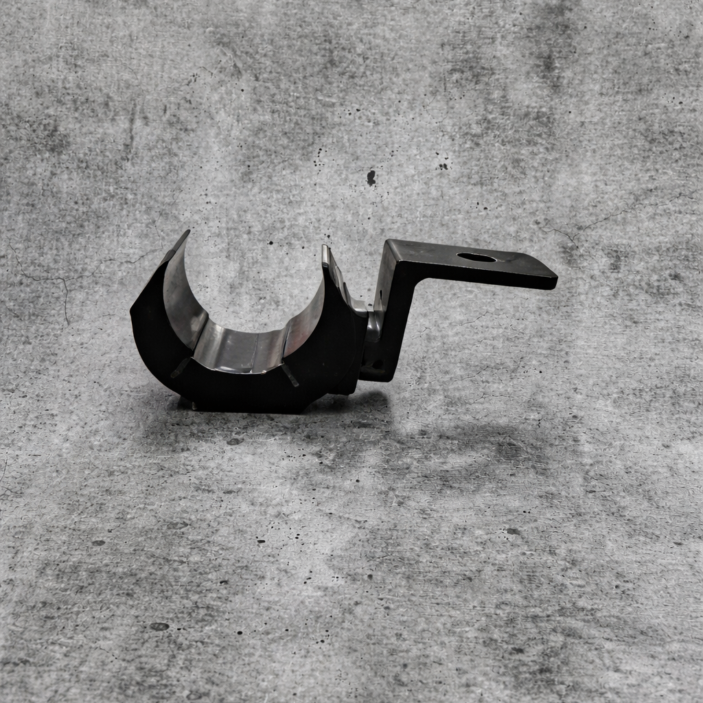 Billet antenna roll bar mount with rotatable flange and angular design for race vehicles