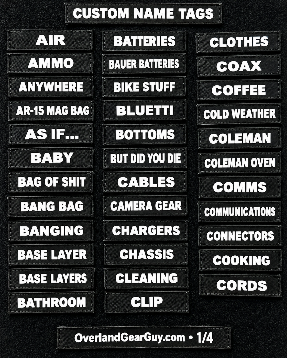 Custom Velcro Name Tags