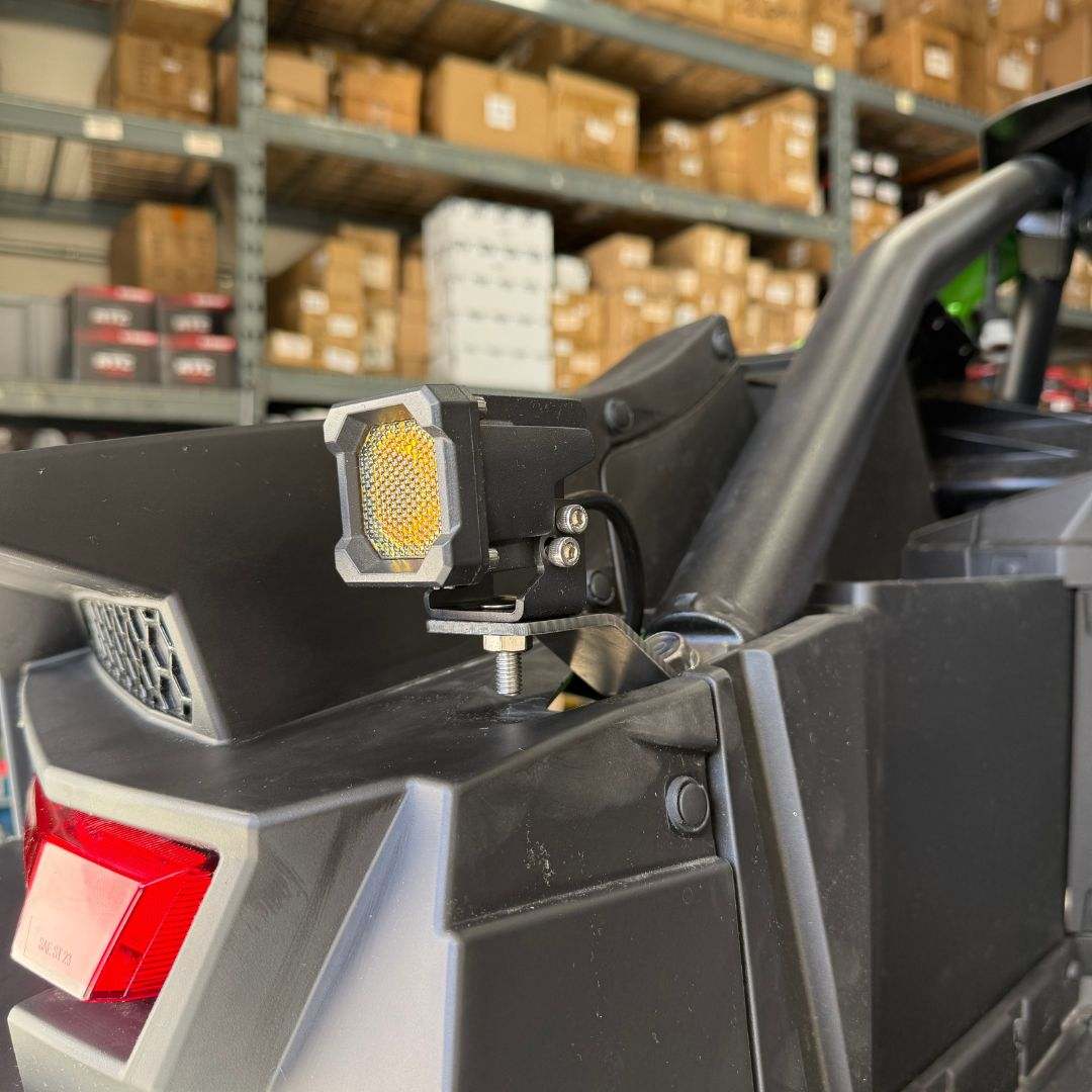 ATC Chase Light Kit rear amber safety lights for Kawasaki UTV with LED pods and wiring harness