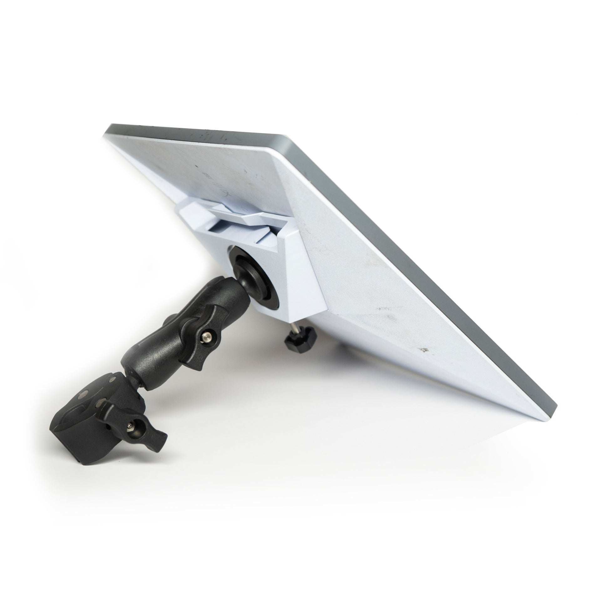 Starlink Mini Bar Clamp Mount securely installed on a tube for versatile outdoor connectivity