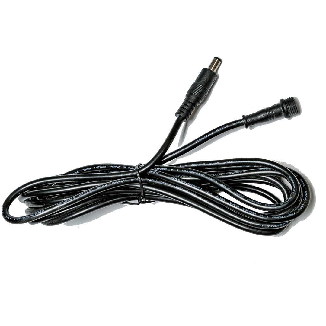 RCA/187 10' Extension cable connecting LED whips to 187 whip control harness with RCA and 3-pin plugs