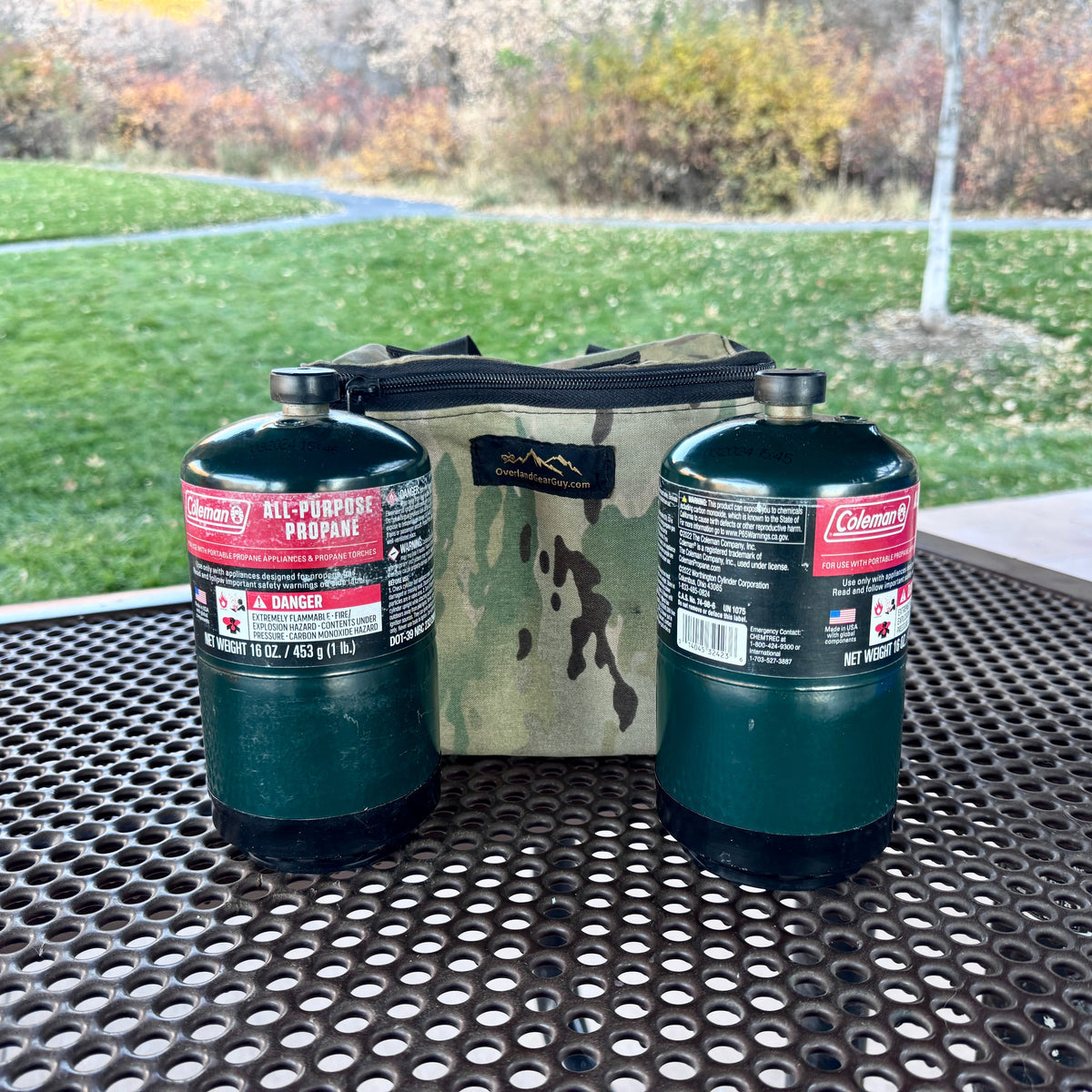 Bolsa para dos botellas de propano