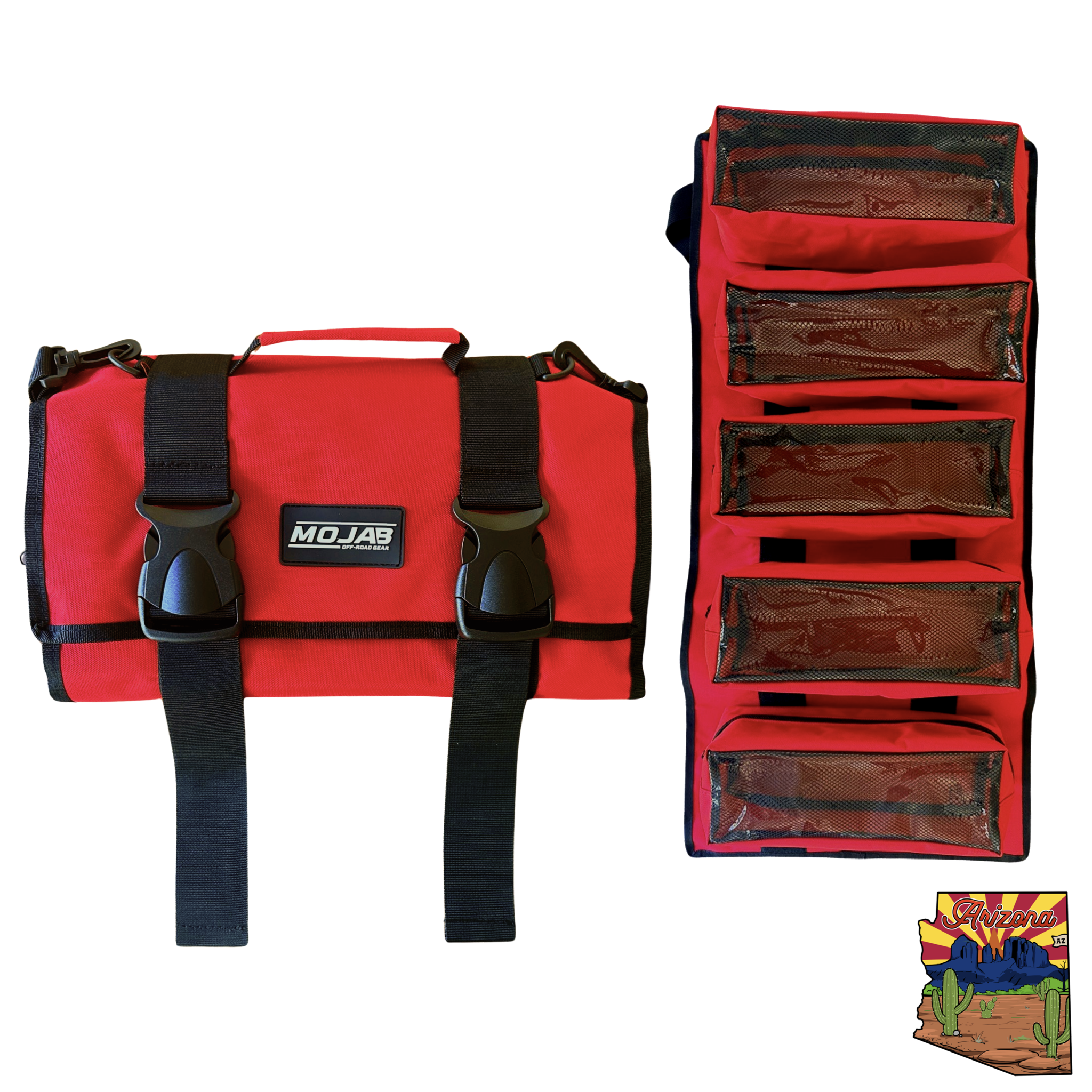 Large Canvas Tool Organizer - 5 Removable Pouches | Easy Tool Storage