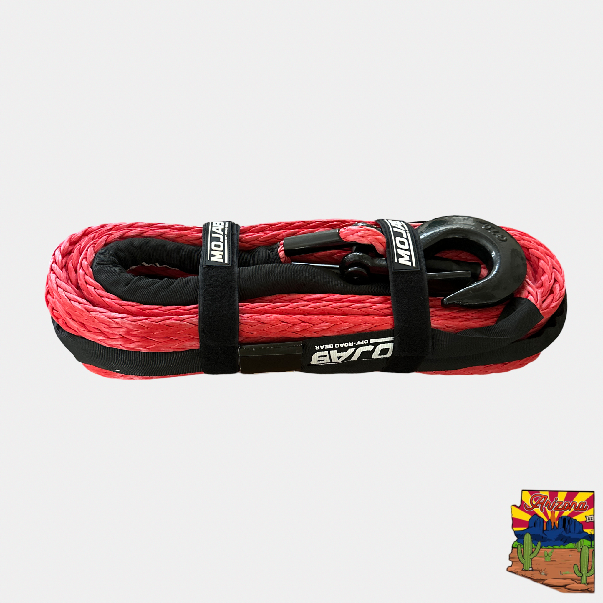 Synthetic Winch Rope - 1/2'' x 78 FT. with Forged Hook