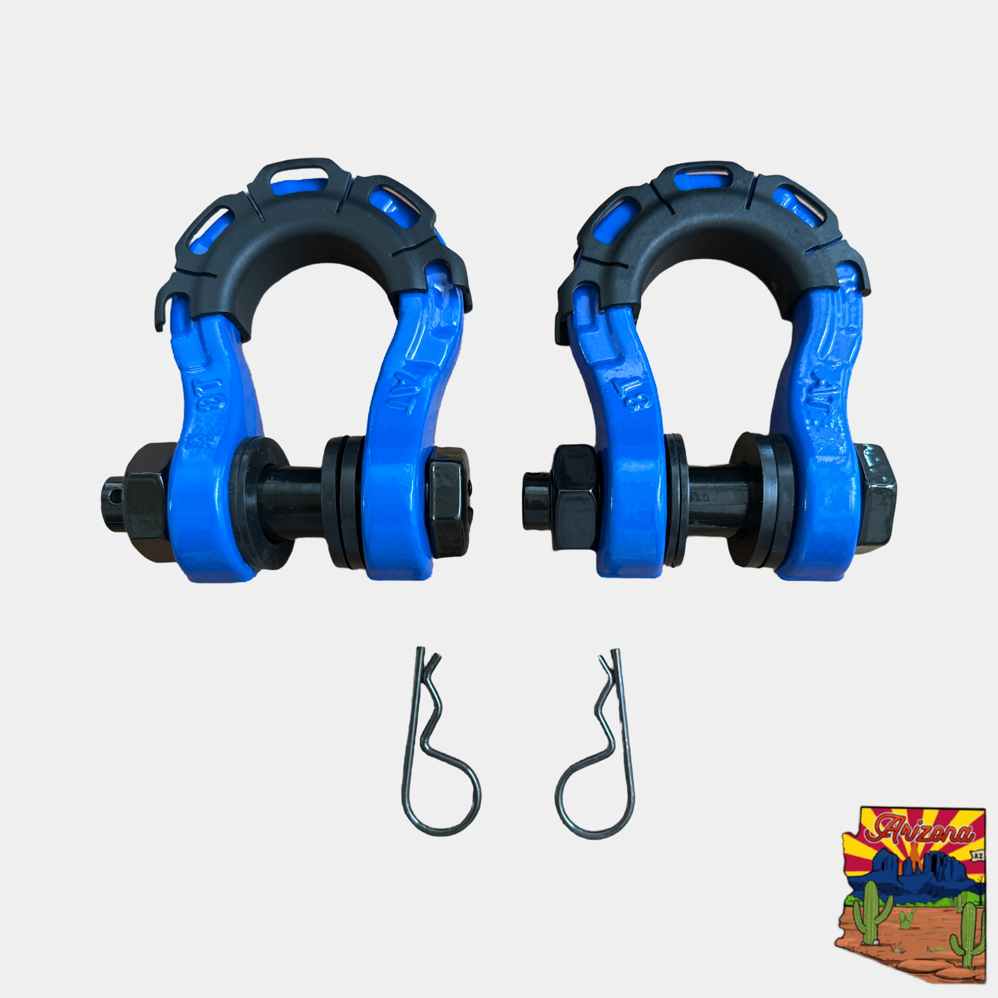 Forged Steel D-shackle Set (8T) - 3/4” | Heavy Duty, Lifetime Warranty