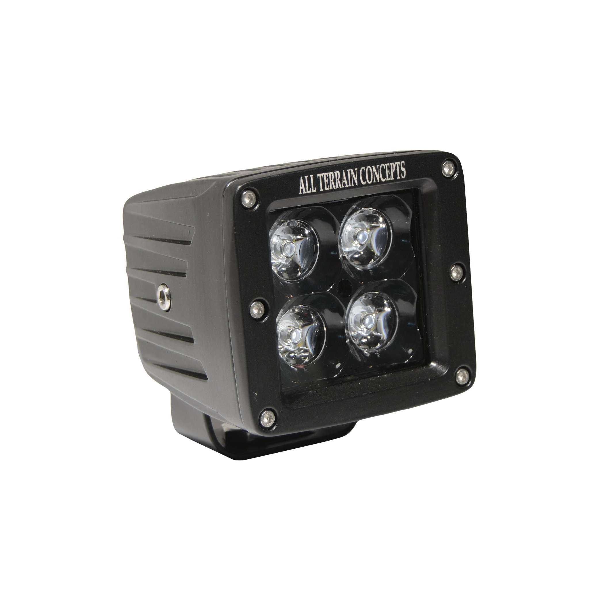 EE SERIES Pods black die-cast aluminum off-road LED light pod with 4 high-quality CREE LEDs and shatterproof polycarbonate lens