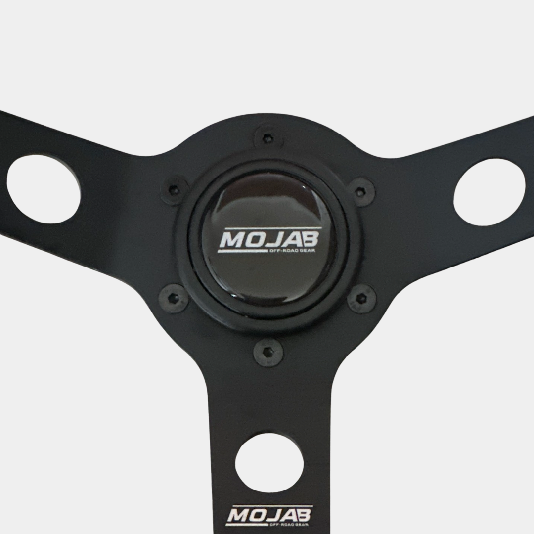 MOJAB 13.5'' Deep Dish Steering Wheel - Leather or Suede Finish