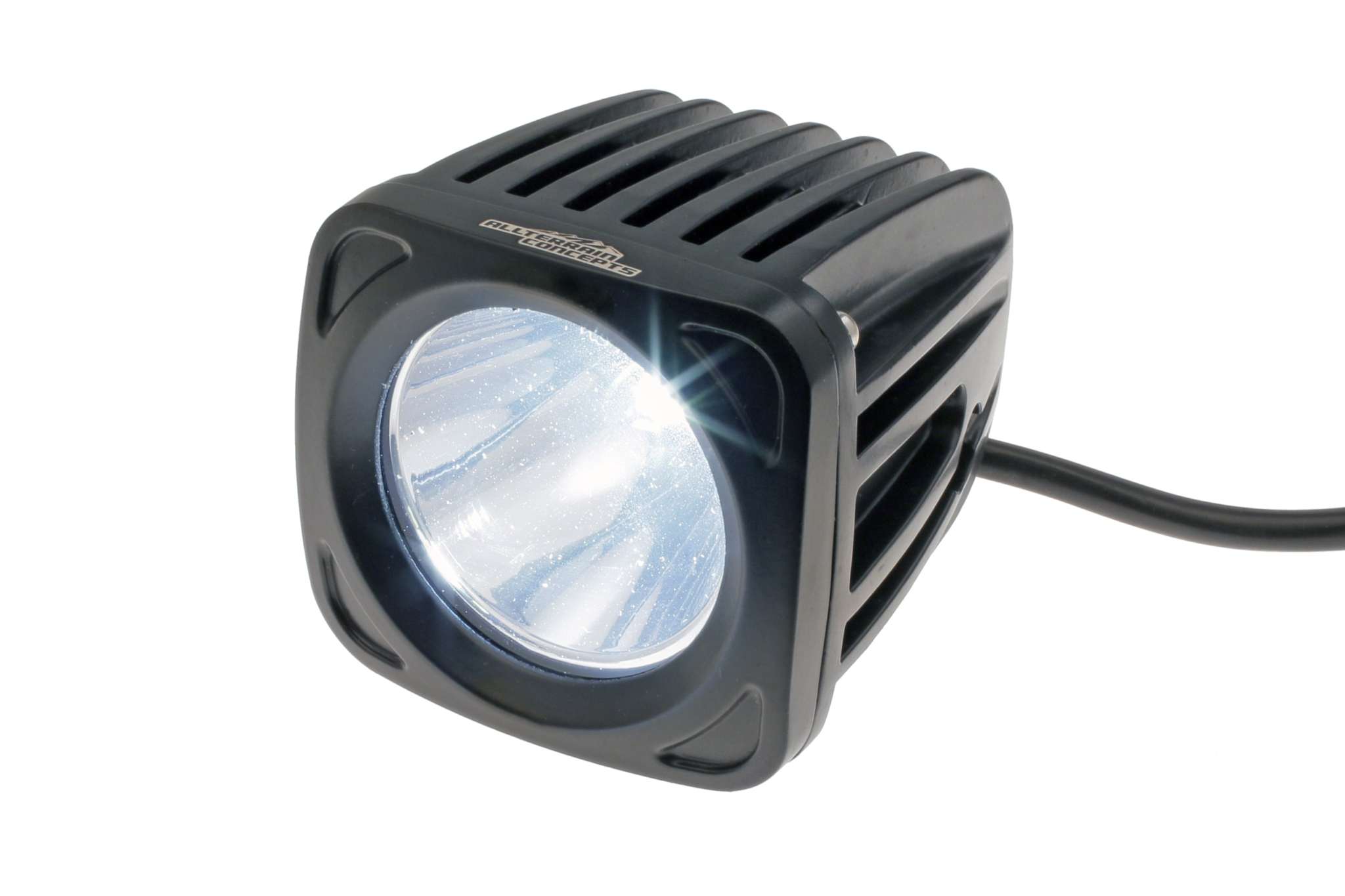 25W A Bomb POD spot light with single CREE LED and cone optic for night riding illumination