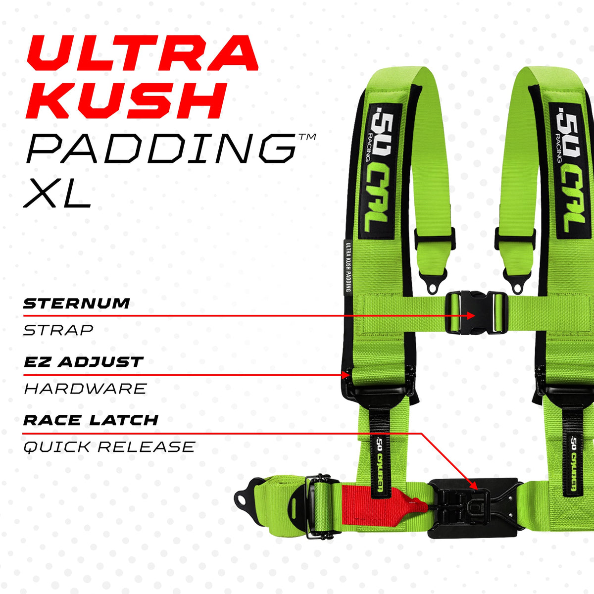 2" & 3" 4 point Harness - Elite Series Race Latch "EZ" Adjust Racing Harness