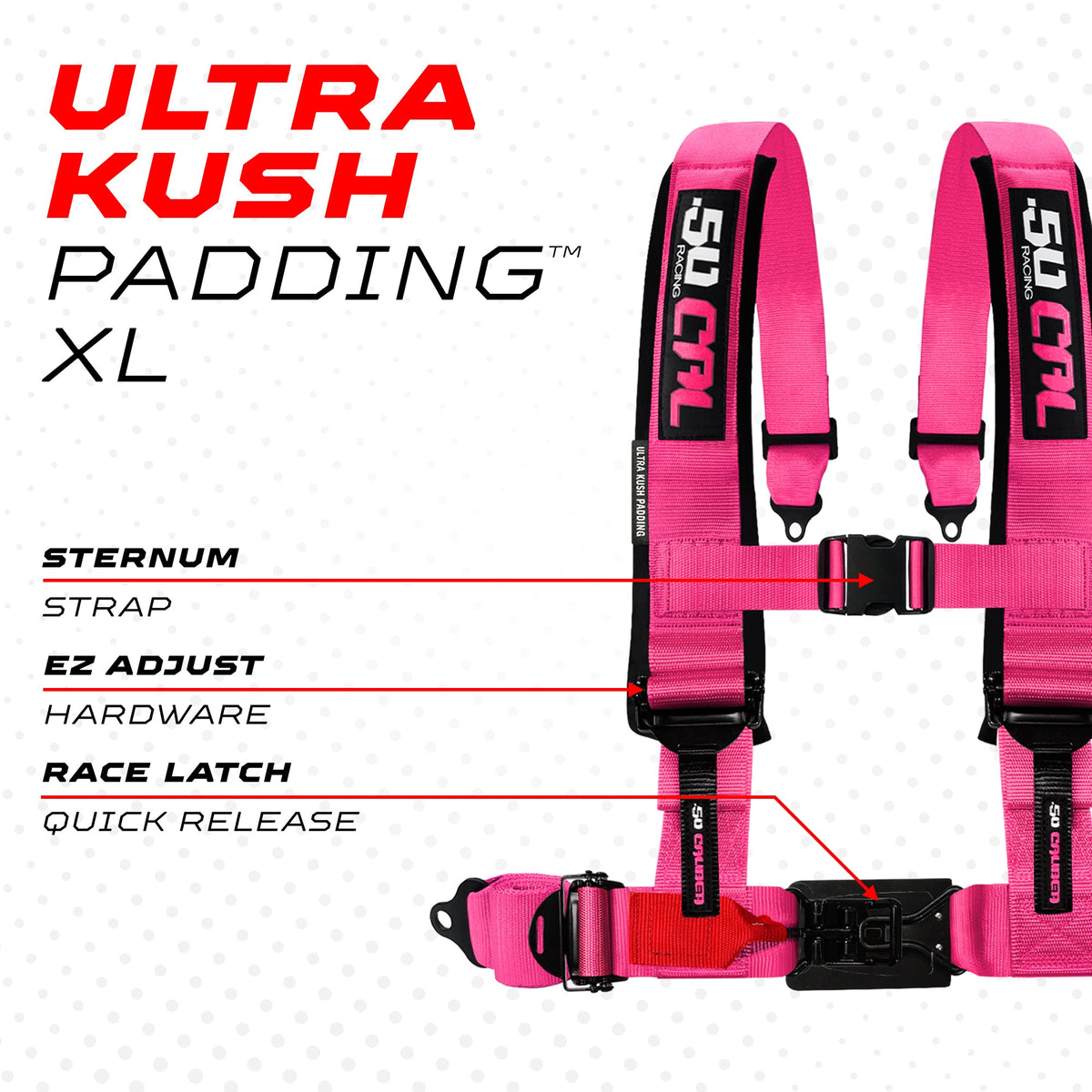 2" & 3" 4 point Harness - Elite Series Race Latch "EZ" Adjust Racing Harness