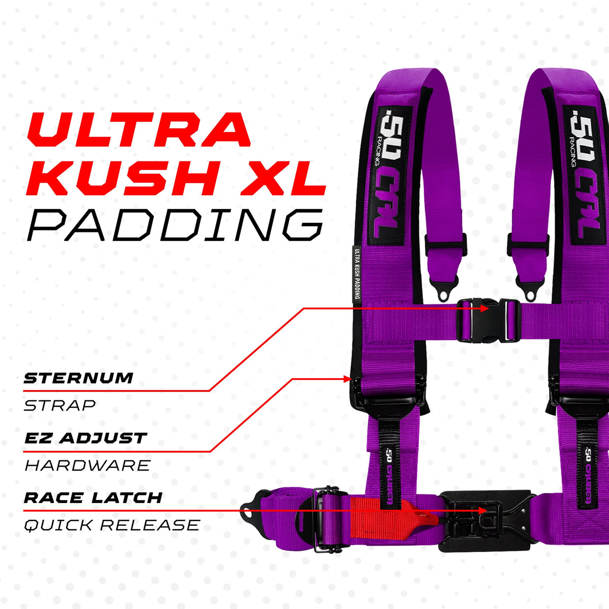 2" & 3" 4 point Harness - Elite Series Race Latch "EZ" Adjust Racing Harness