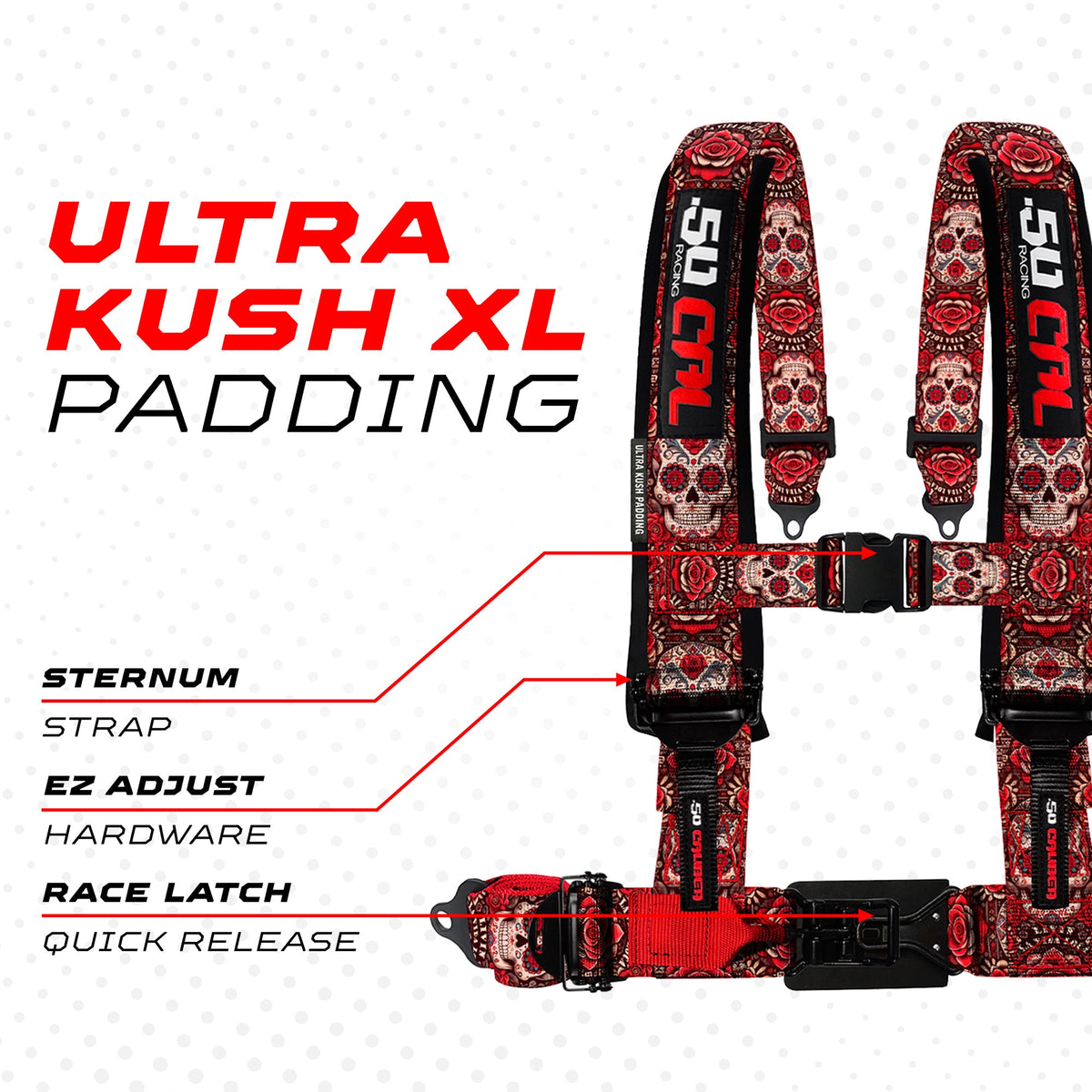 2" & 3" 4 point Harness - Elite Series Race Latch "EZ" Adjust Racing Harness