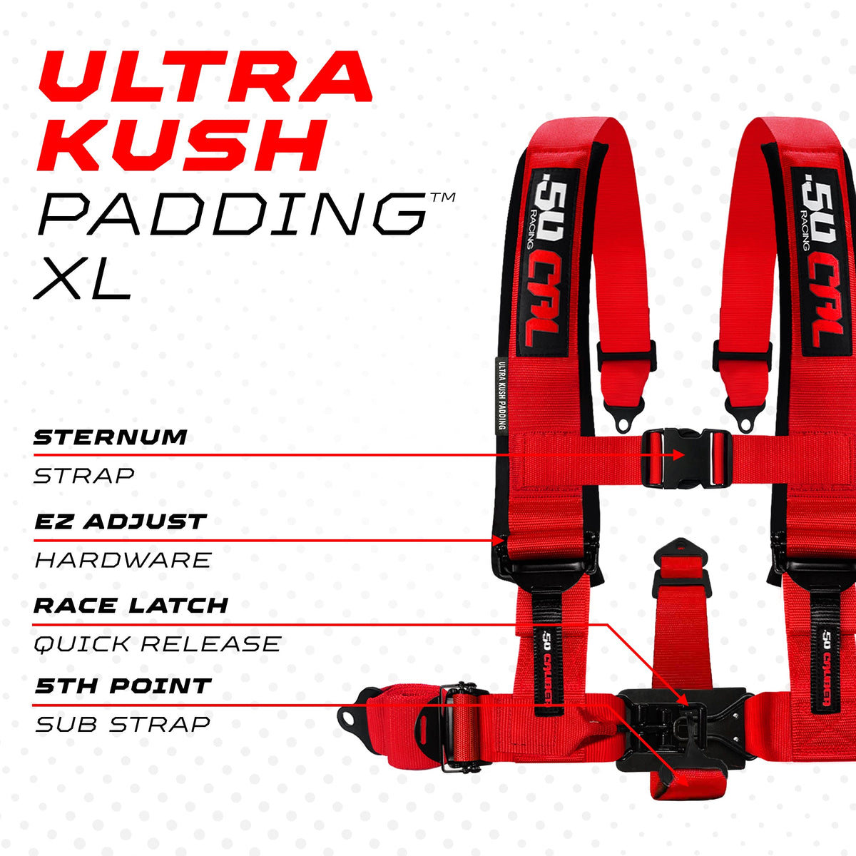 2" & 3" 4 point Harness - Elite Series Race Latch "EZ" Adjust Racing Harness