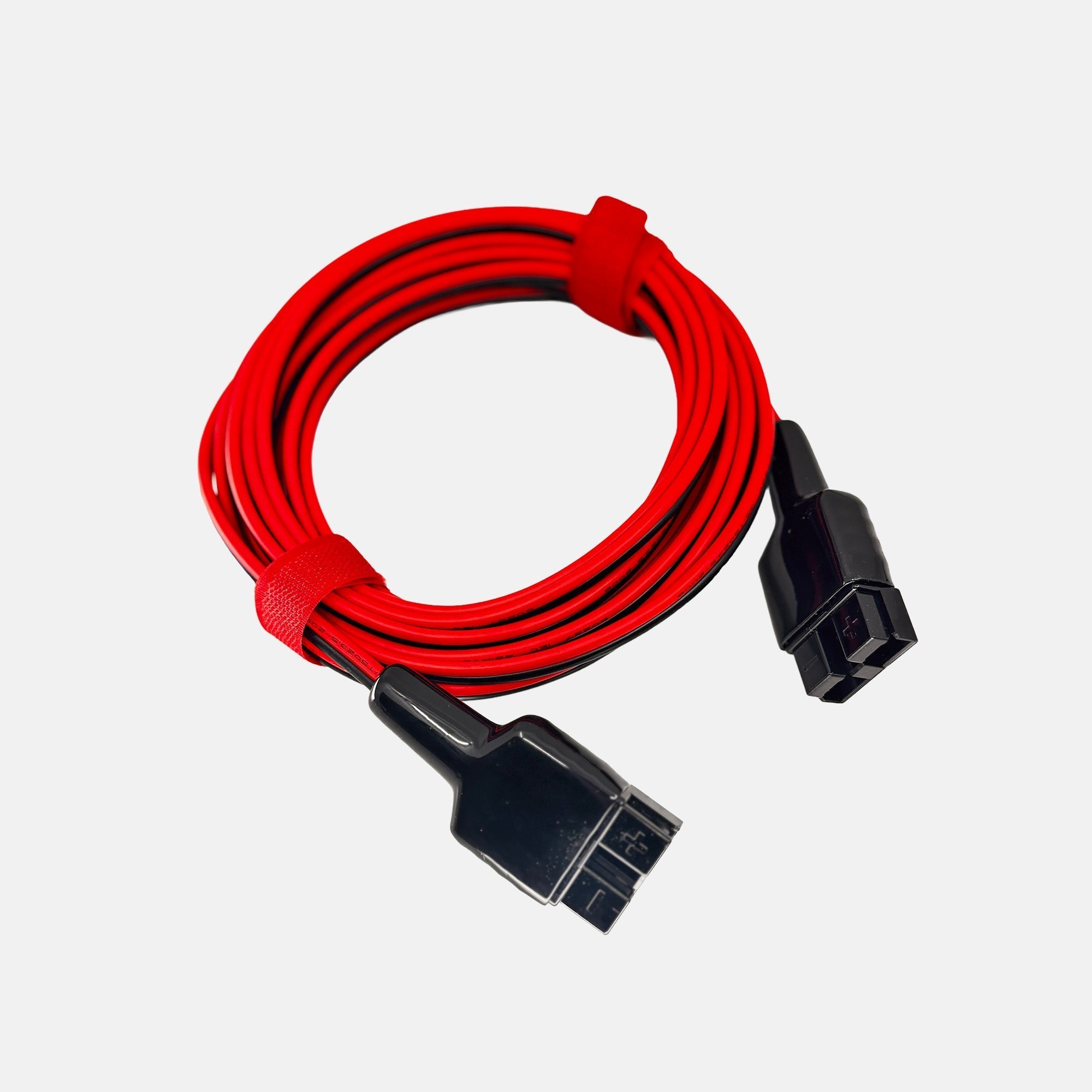 20 ft red extension cable with black Anderson SB50 connectors for solar kits