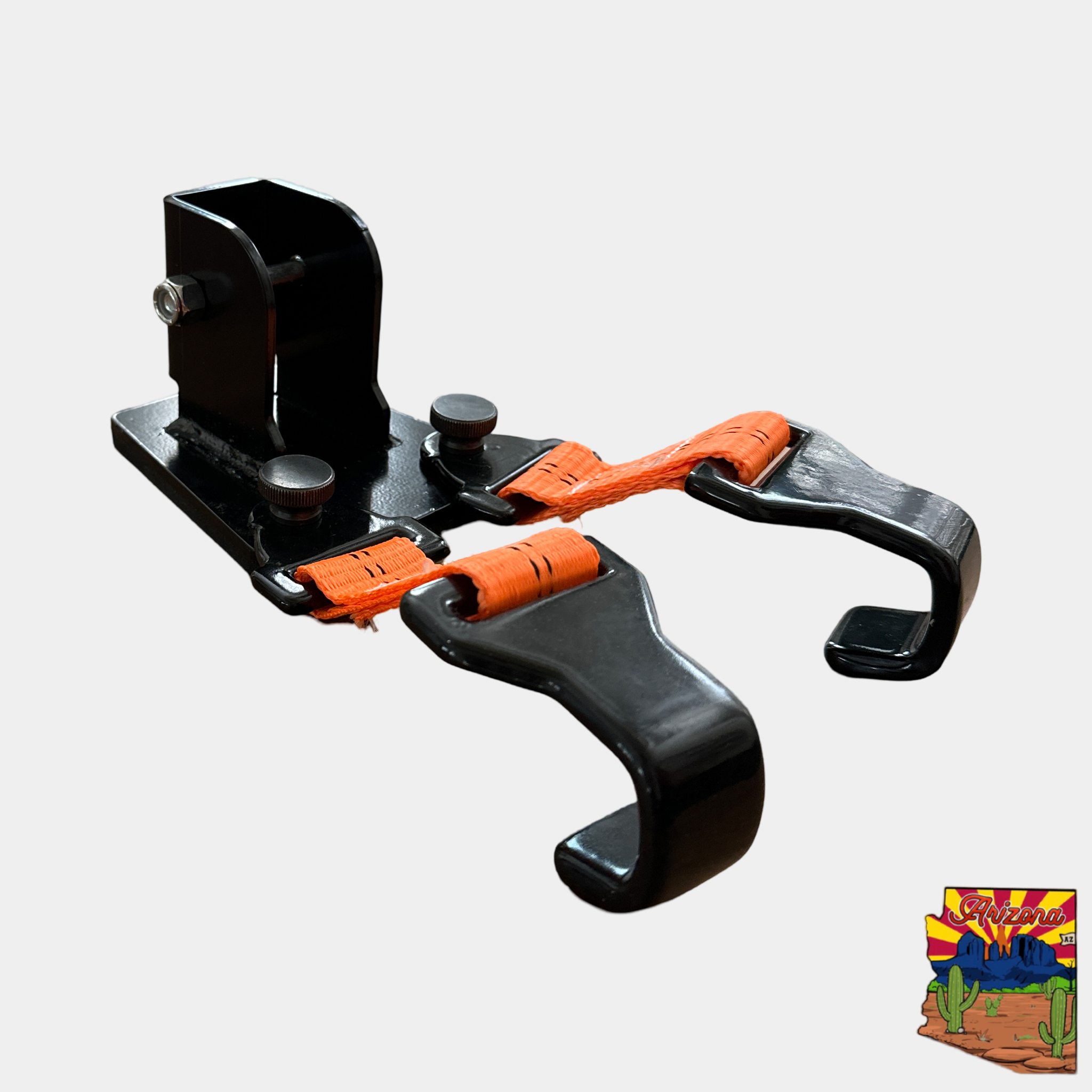 MOJAB Jack Wheel Strap with rubber-coated hooks and lifting capacity of 4400lb for safe vehicle wheel lifting