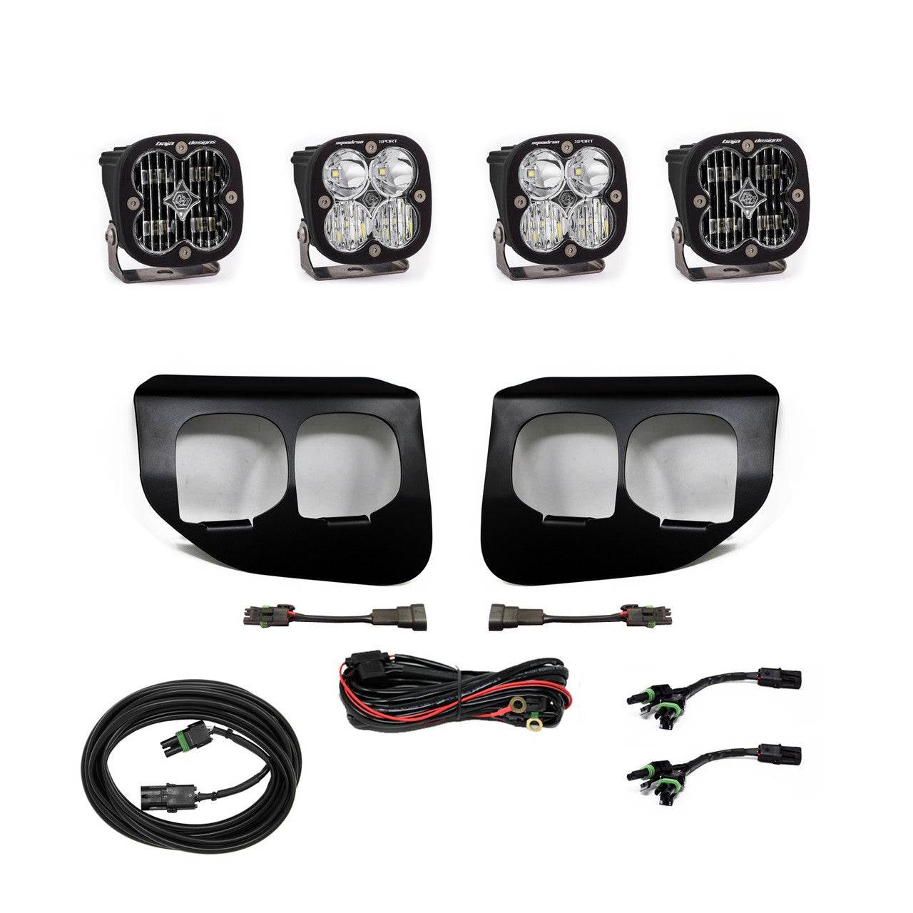 Baja Designs Squadron SAE/Sport Fog Pocket Light Kit | 2020-22 Ford F-250/350