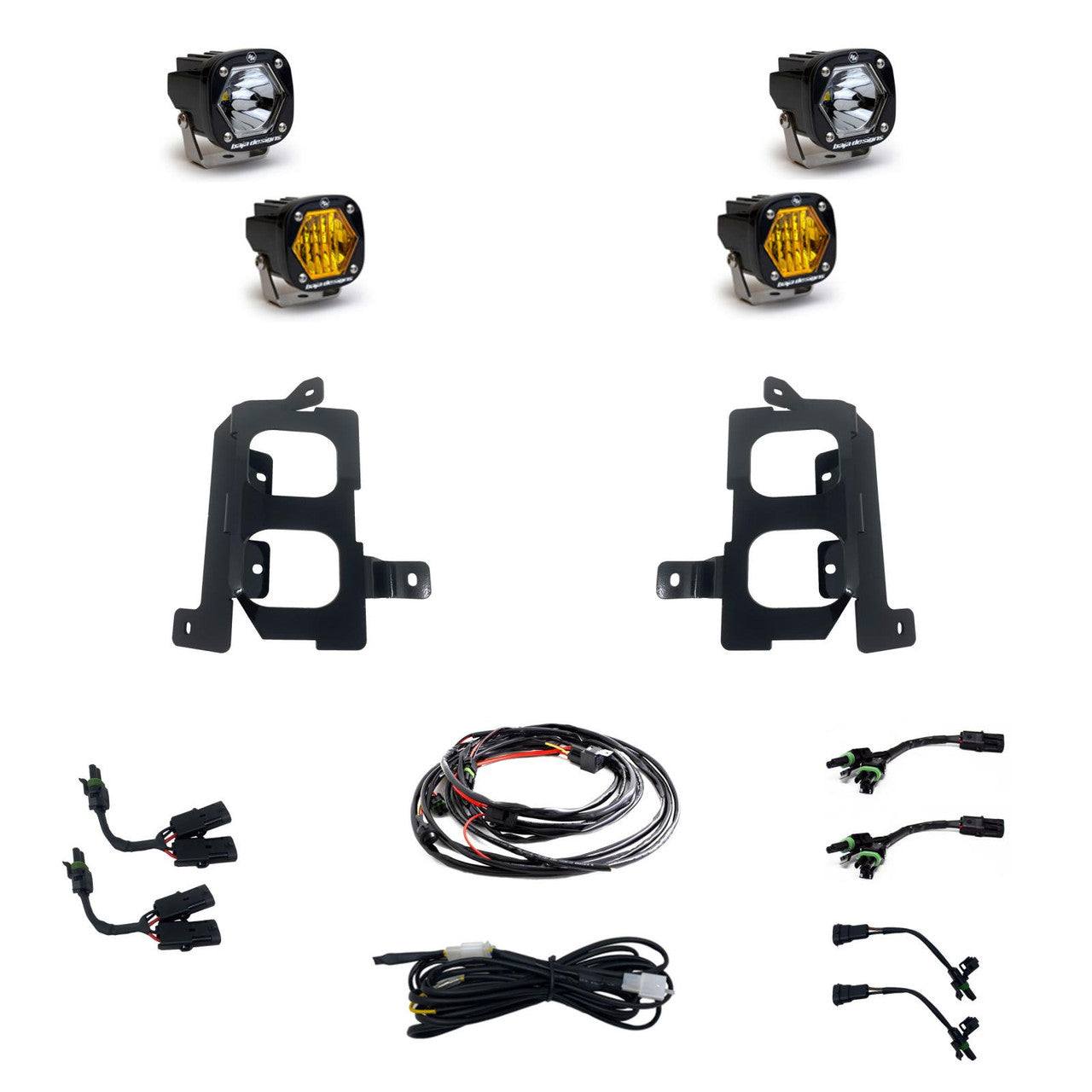 Baja Designs S1 Dual Fog Pocket Light Kit | 19-22 GMC Sierra 1500