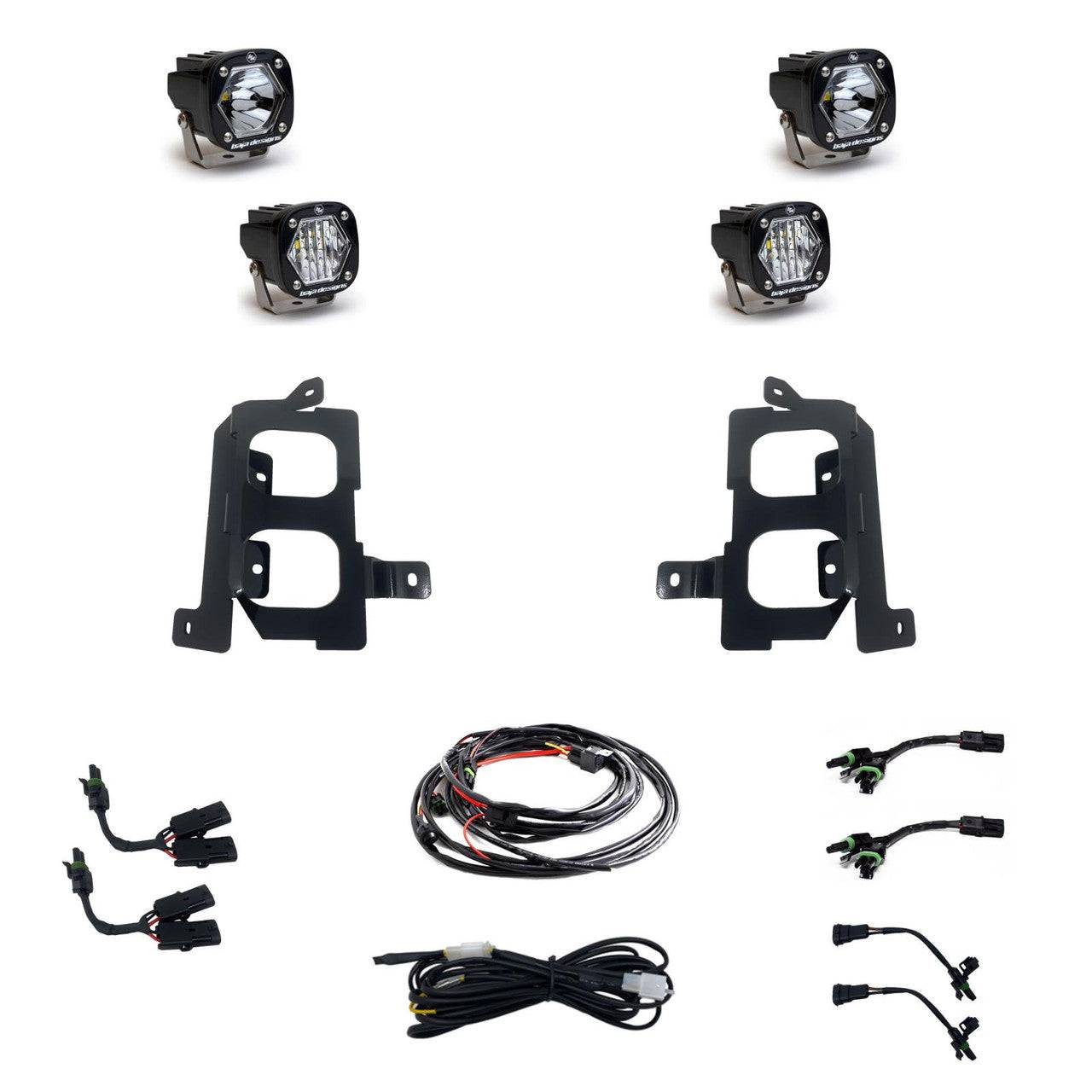 Baja Designs S1 Dual Fog Pocket Light Kit | 19-22 GMC Sierra 1500