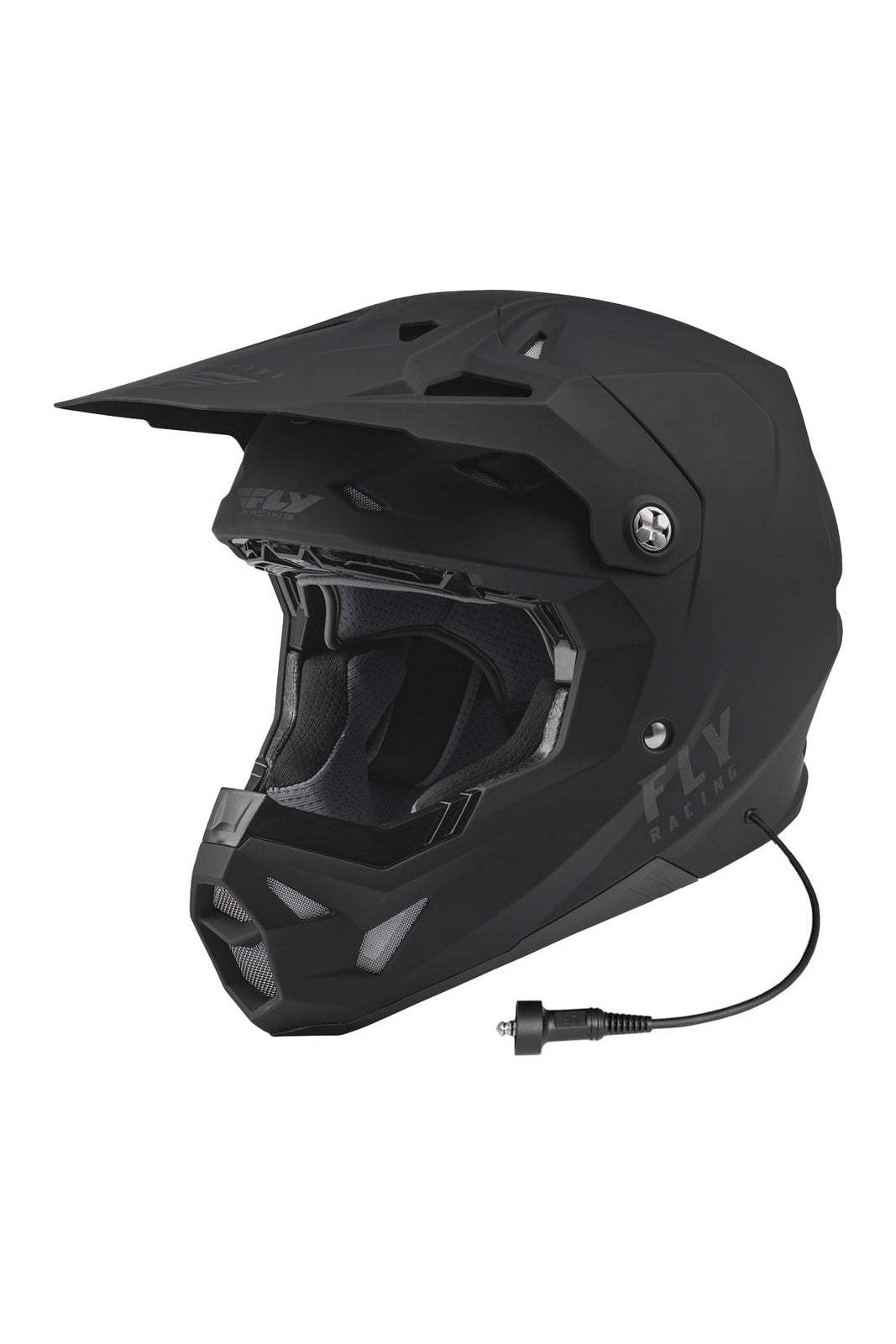 Fly Racing Formula CP ECE/DOT motocross helmet with carbon composite shell and integrated communication system