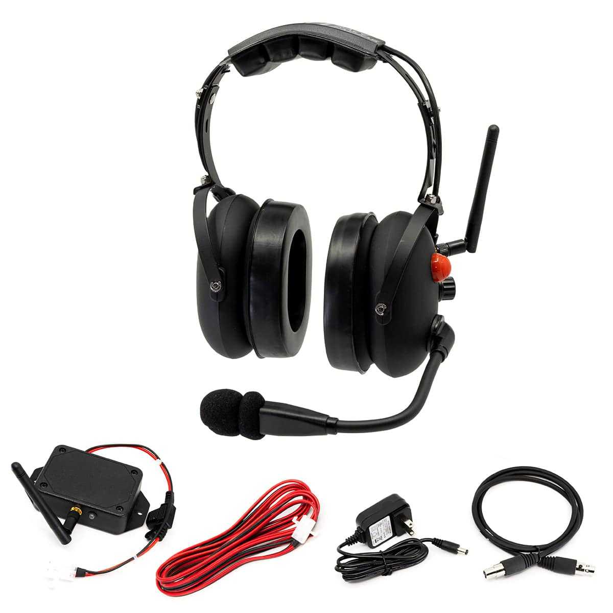 Freedom Wireless Package Bluetooth headset and transceiver for wireless in-car communication
