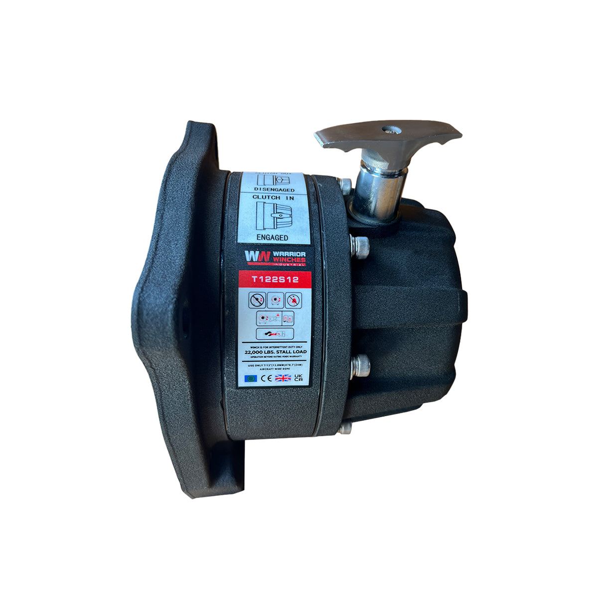 Gearbox GBT122S12 industrial clutch with metallic lever and black housing