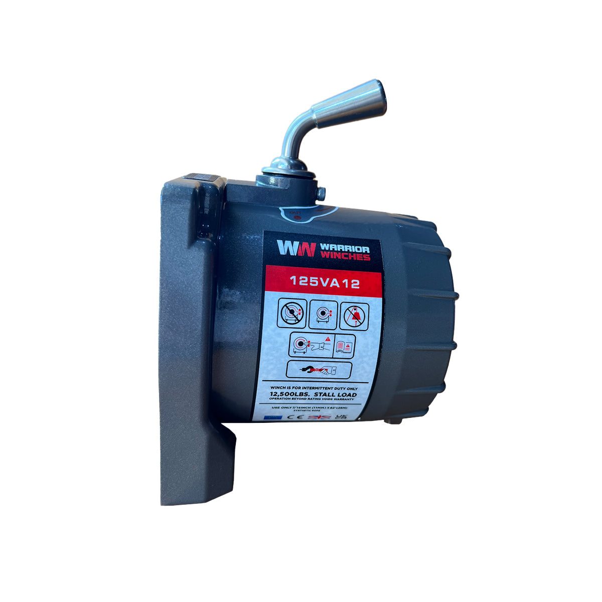 Gearbox GBT125VA12 industrial winch gearbox with metal casing and handle