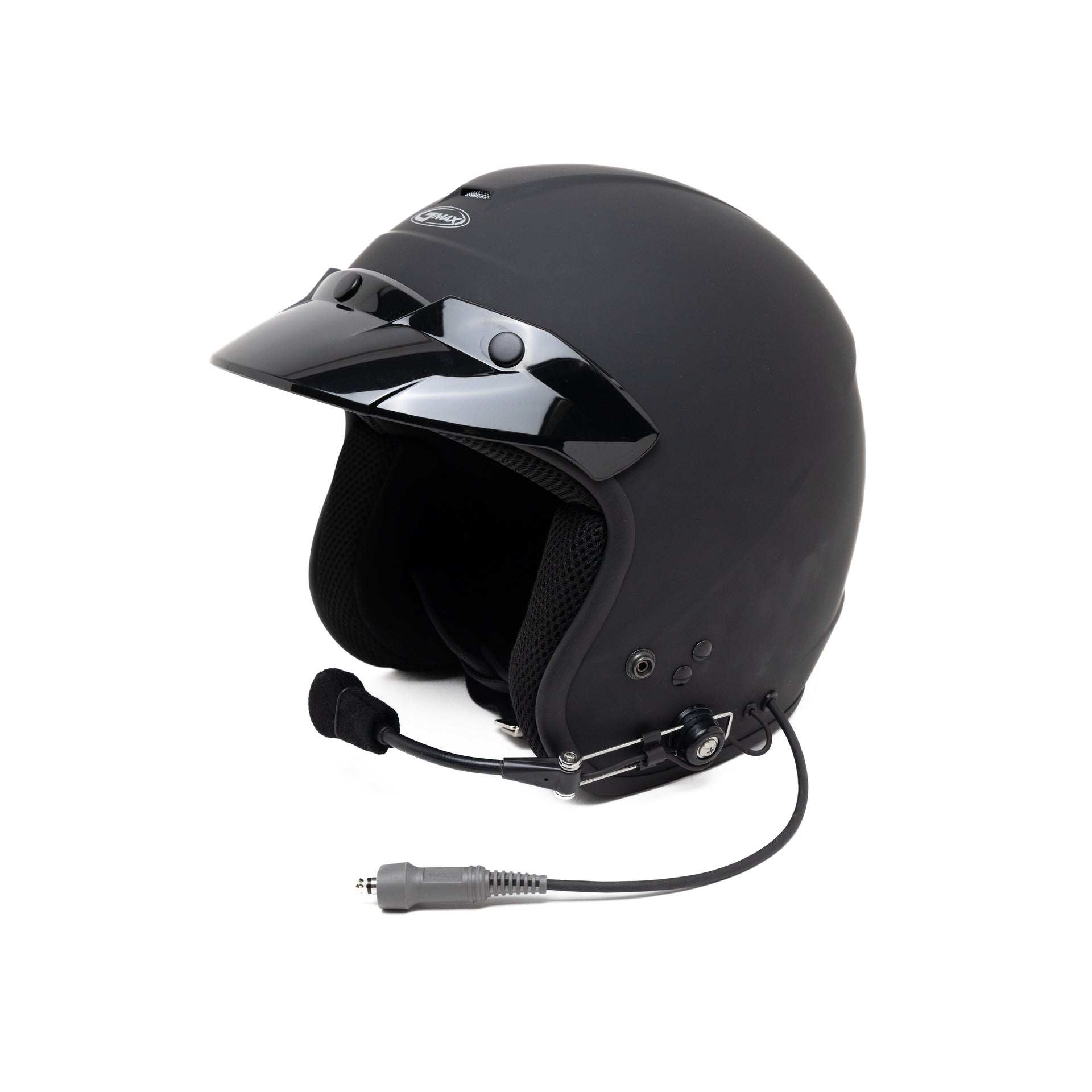 GMax OF-2 Open Face DOT Helmet - PCI Race Radios
