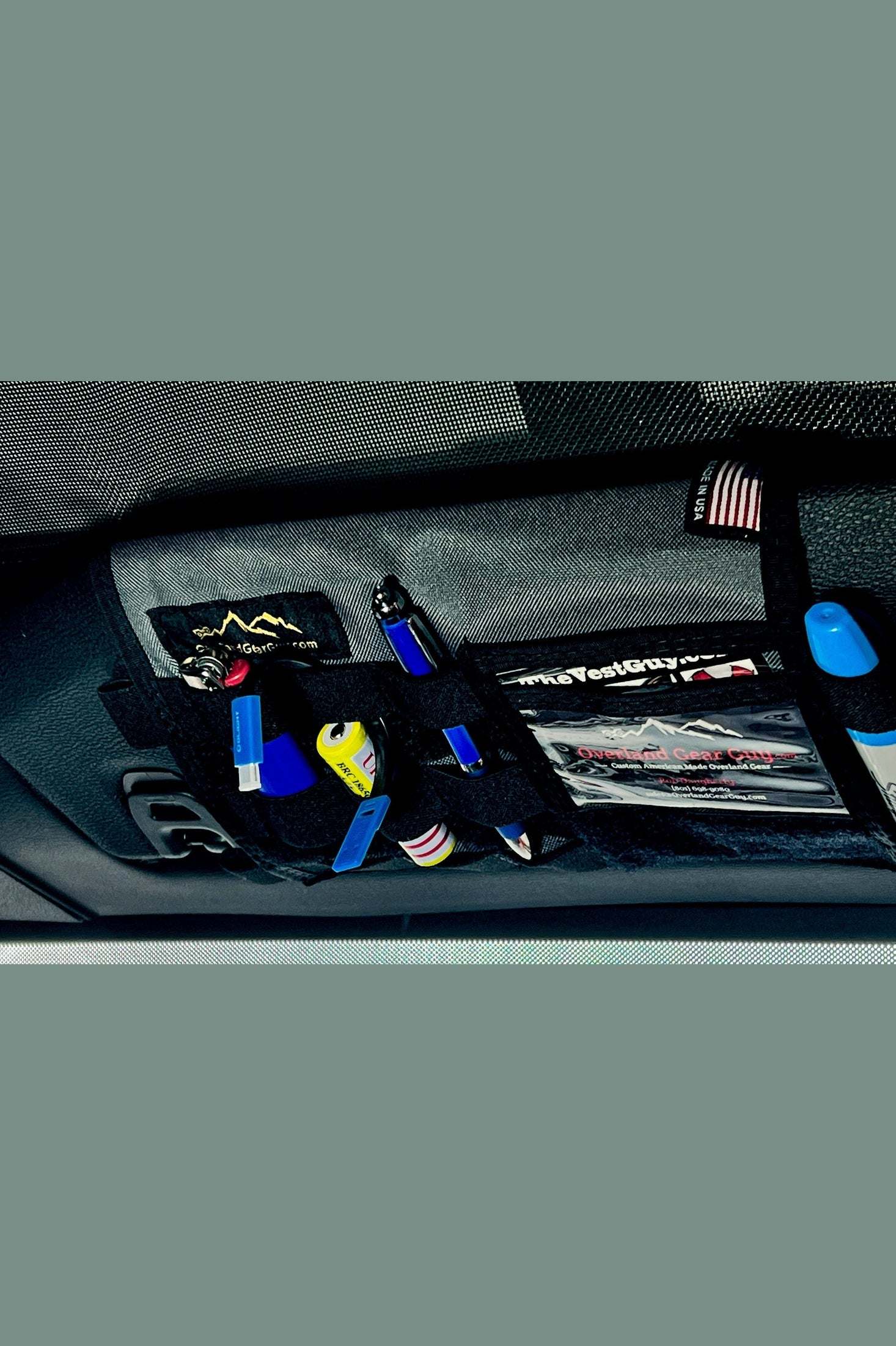 Jeep Gladiator MOLLE Visor Organizer - Tacoma Visor