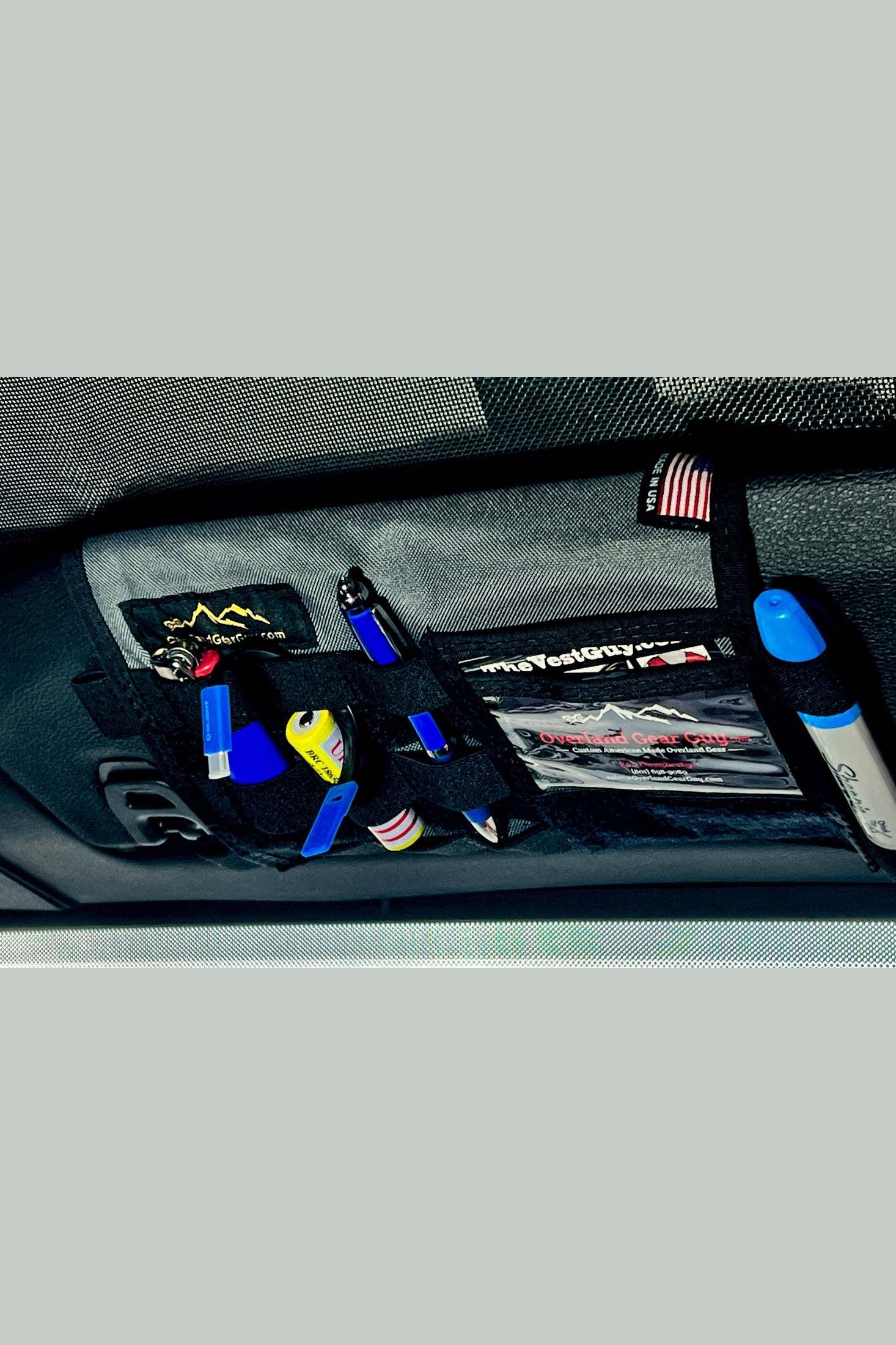 Jeep Gladiator MOLLE Visor Organizer - Tacoma Visor