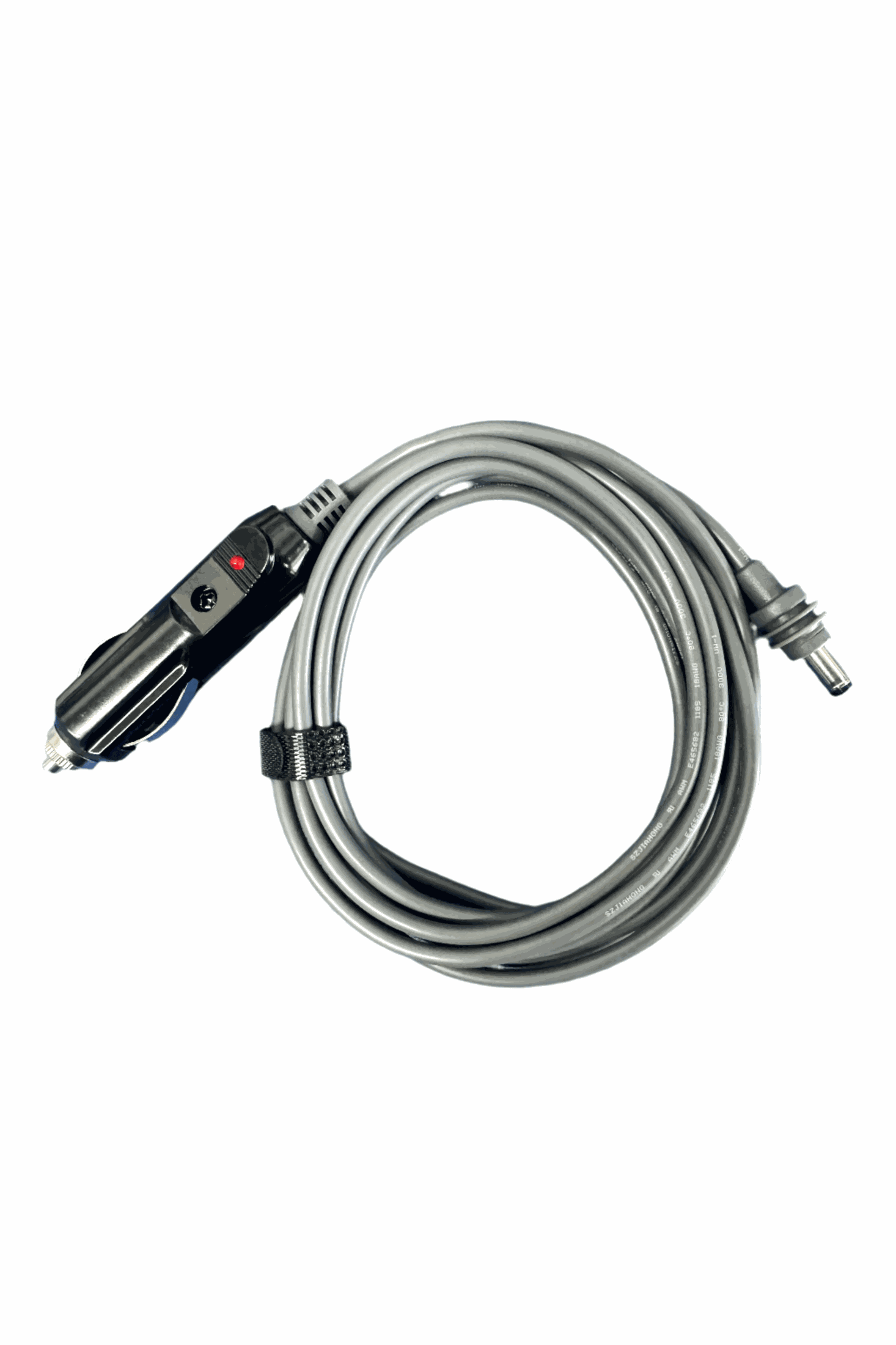 Starlink MINI DC power cable connected to cigarette lighter port for Starlink Mini Kit power supply