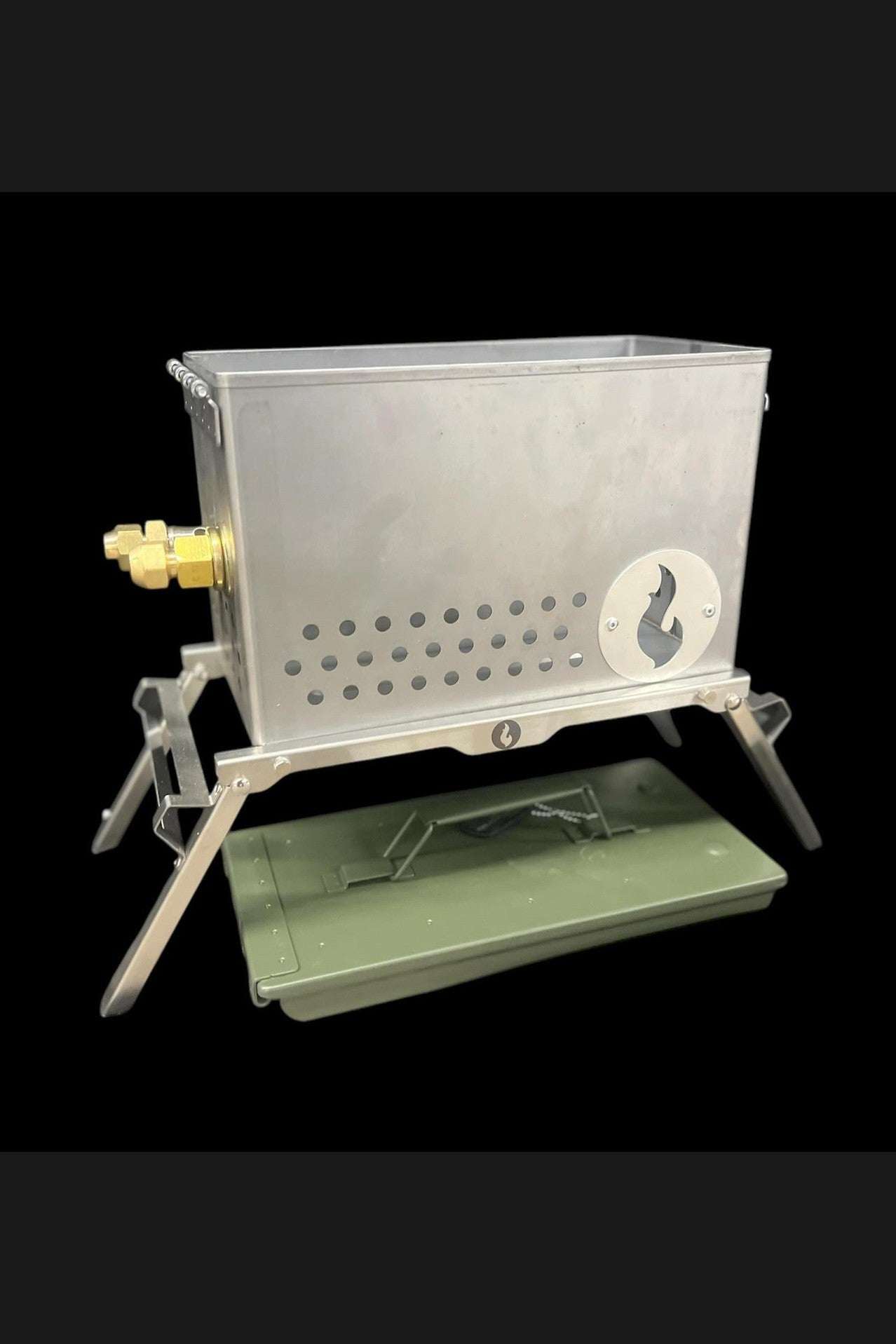 Naked LavaBox Combo color-changing grill system with Over/Under and Bugout Bag.