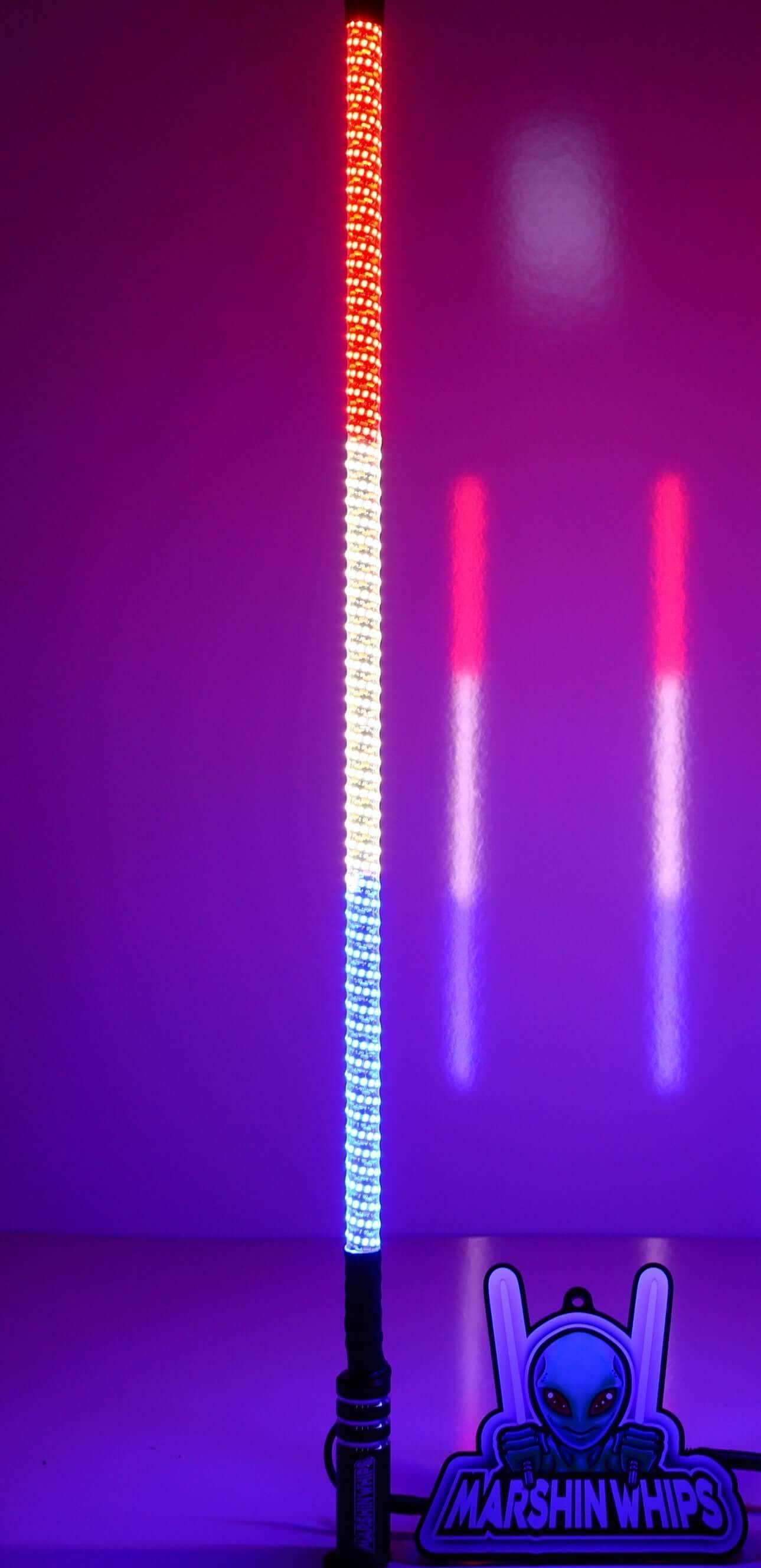 Marshin Whips V2 Durable Black Out Off-Road Whips