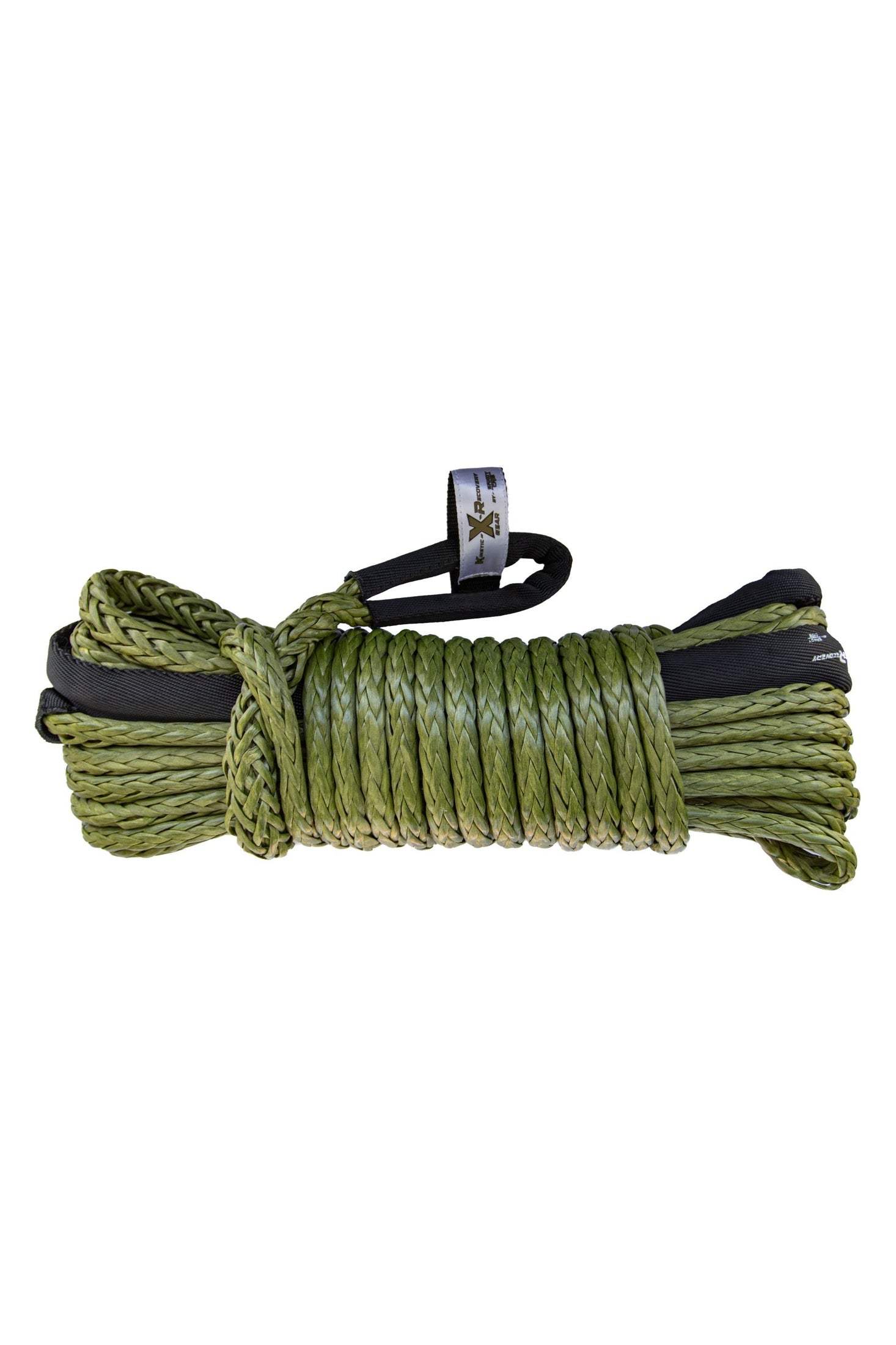 50-foot synthetic winch line extension with 20,000 lbs. strength, durable and UV-resistant.