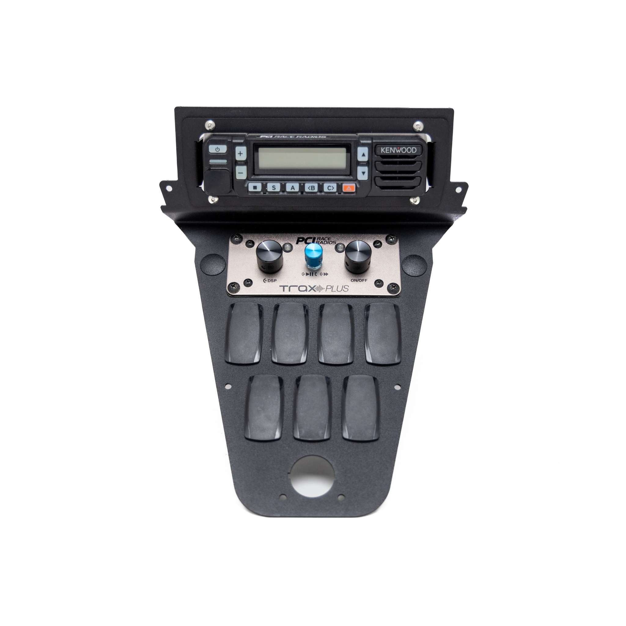 RZR Pro R radio and intercom bracket for Icom and Kenwood, durable off-road communication solution.