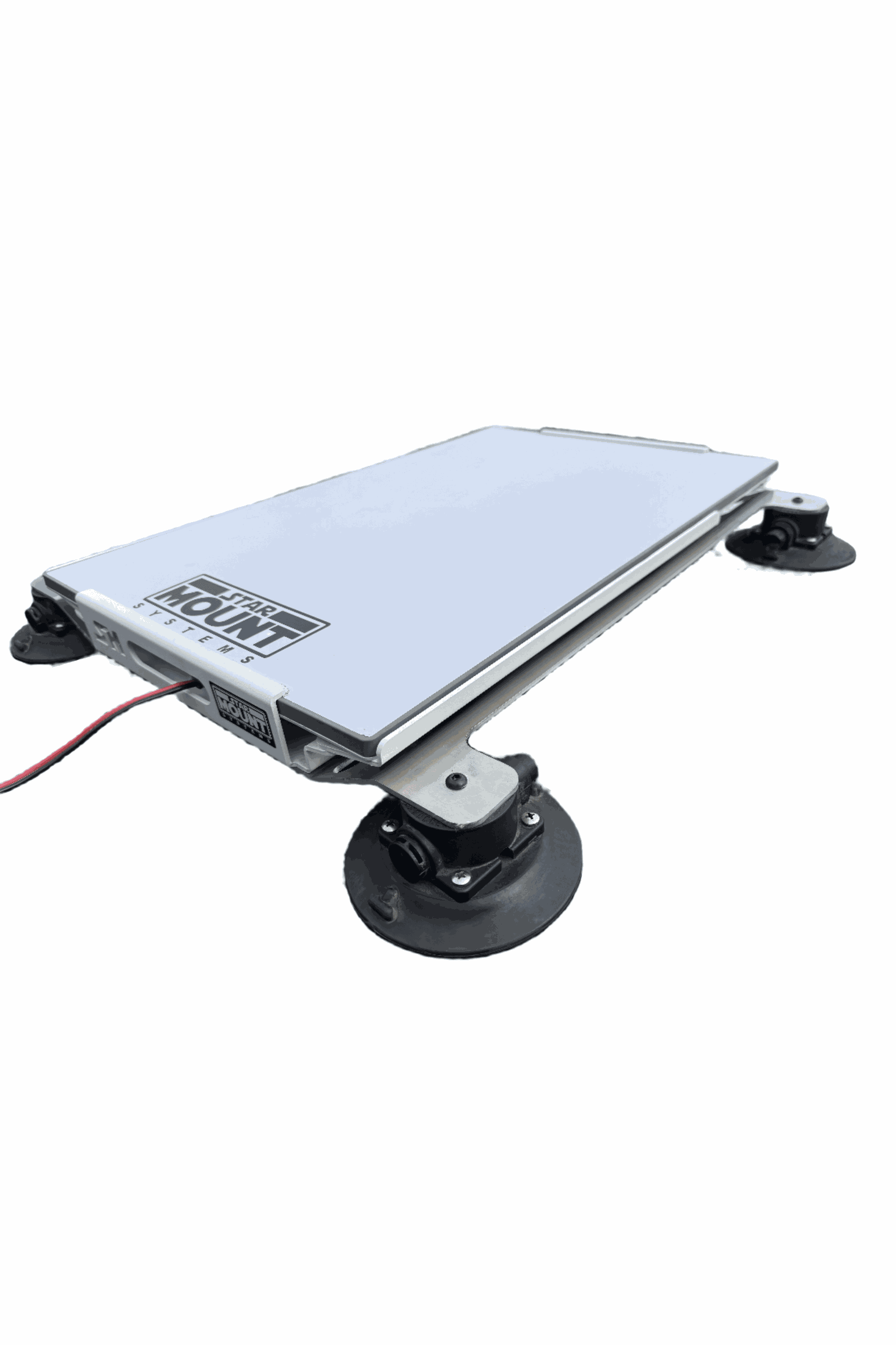 Star-Mount Explorer PRO Mount for Gen 3 Starlink with suction cups, providing secure and adaptable mounting.