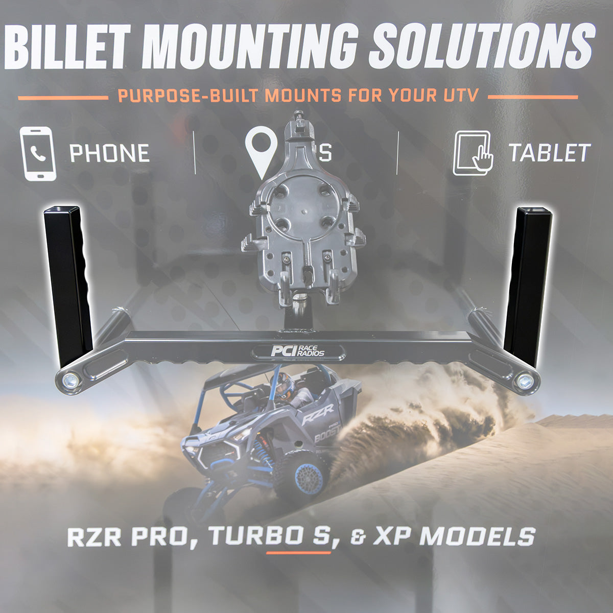 PCI Racer Edition Upright Billet Grab Handles for RZR Pro systems