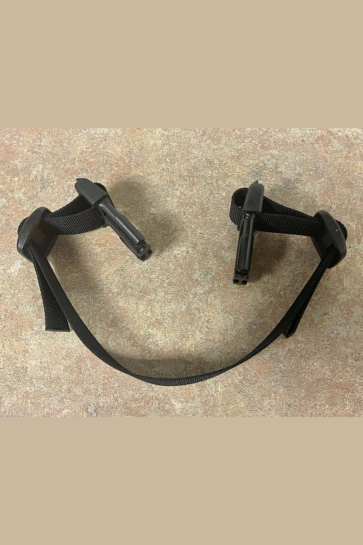 Extra headrest strap replacement with durable black adjustable straps and secure clips