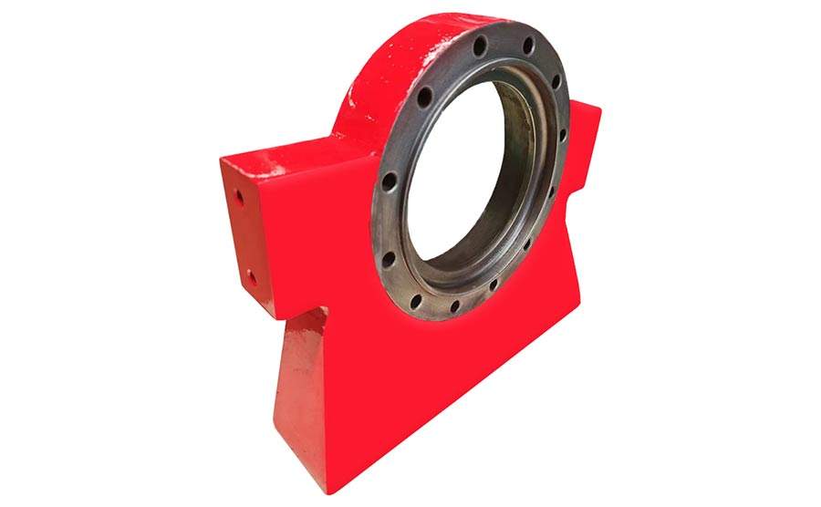Red motor bearing 15JR0009 with metal ring and mounting holes