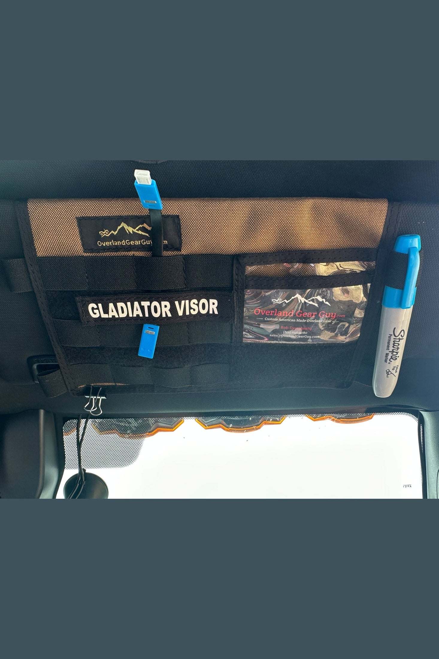 Jeep Gladiator MOLLE Visor Organizer - Tacoma Visor