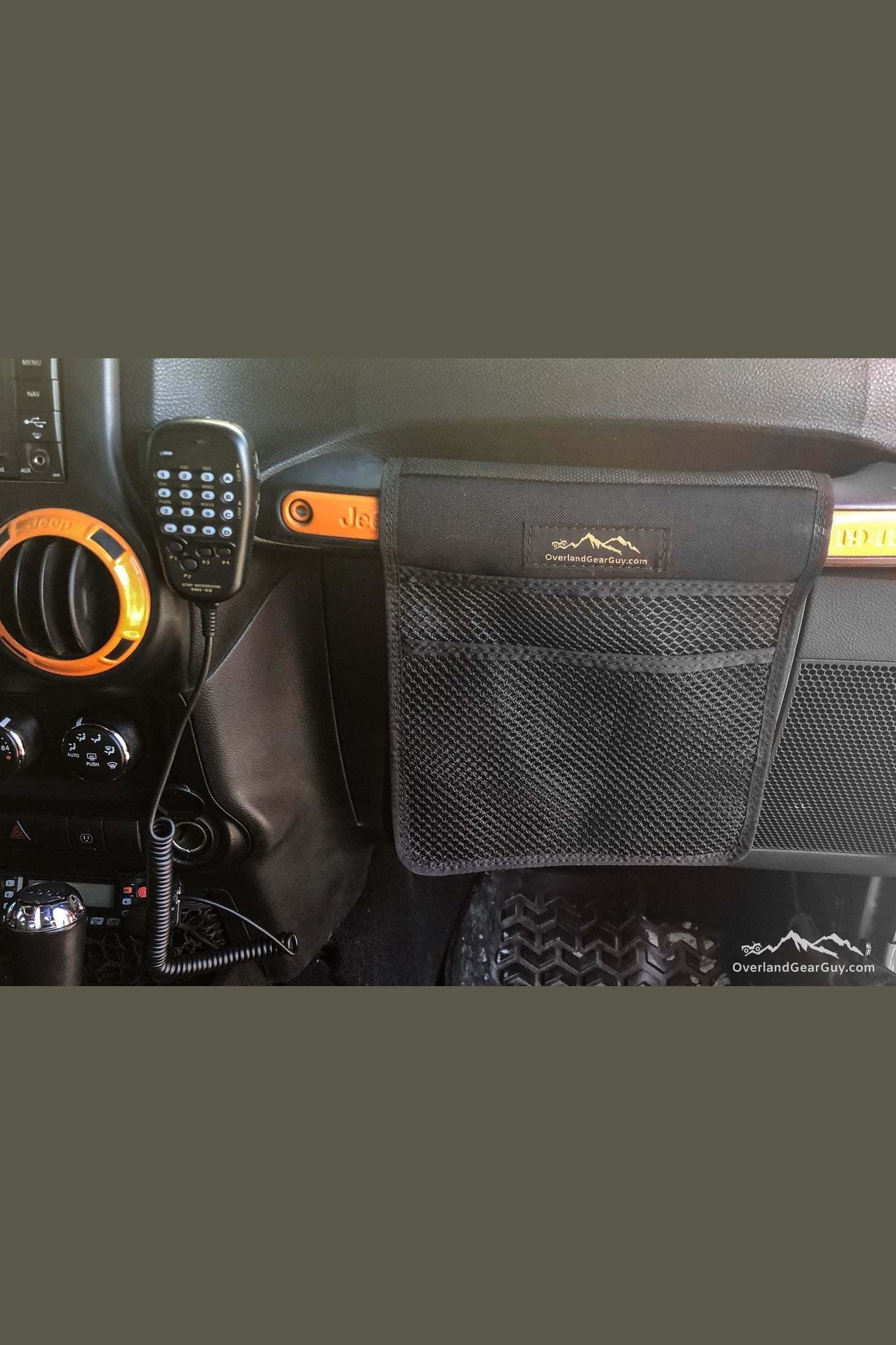 Jeep Grab Handle Mesh Flat Pocket