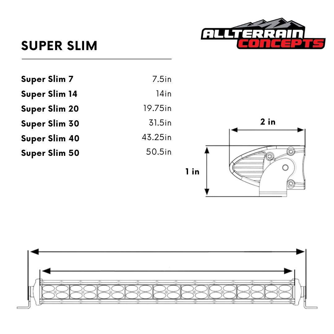 Super Slim Series Light Bars - High-Performance LED Light Bars 50"