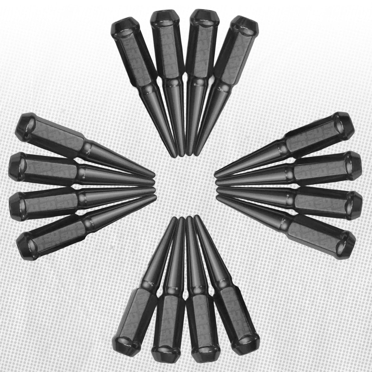 12x1.5mm Extended Spike Lug Nuts - 60 Degree Taper Seat